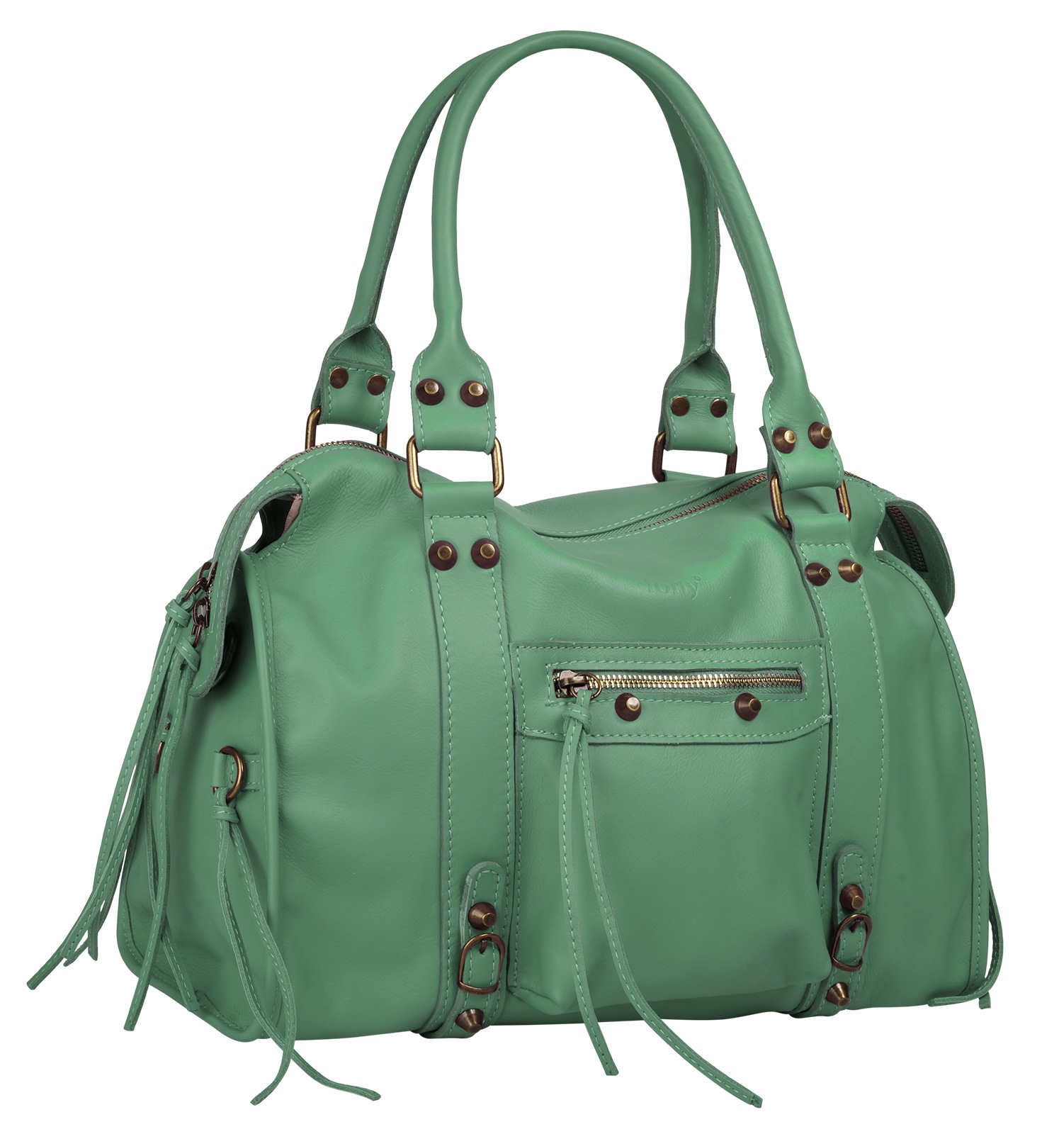 forty° Shopper, echt Leder, Made in Italy