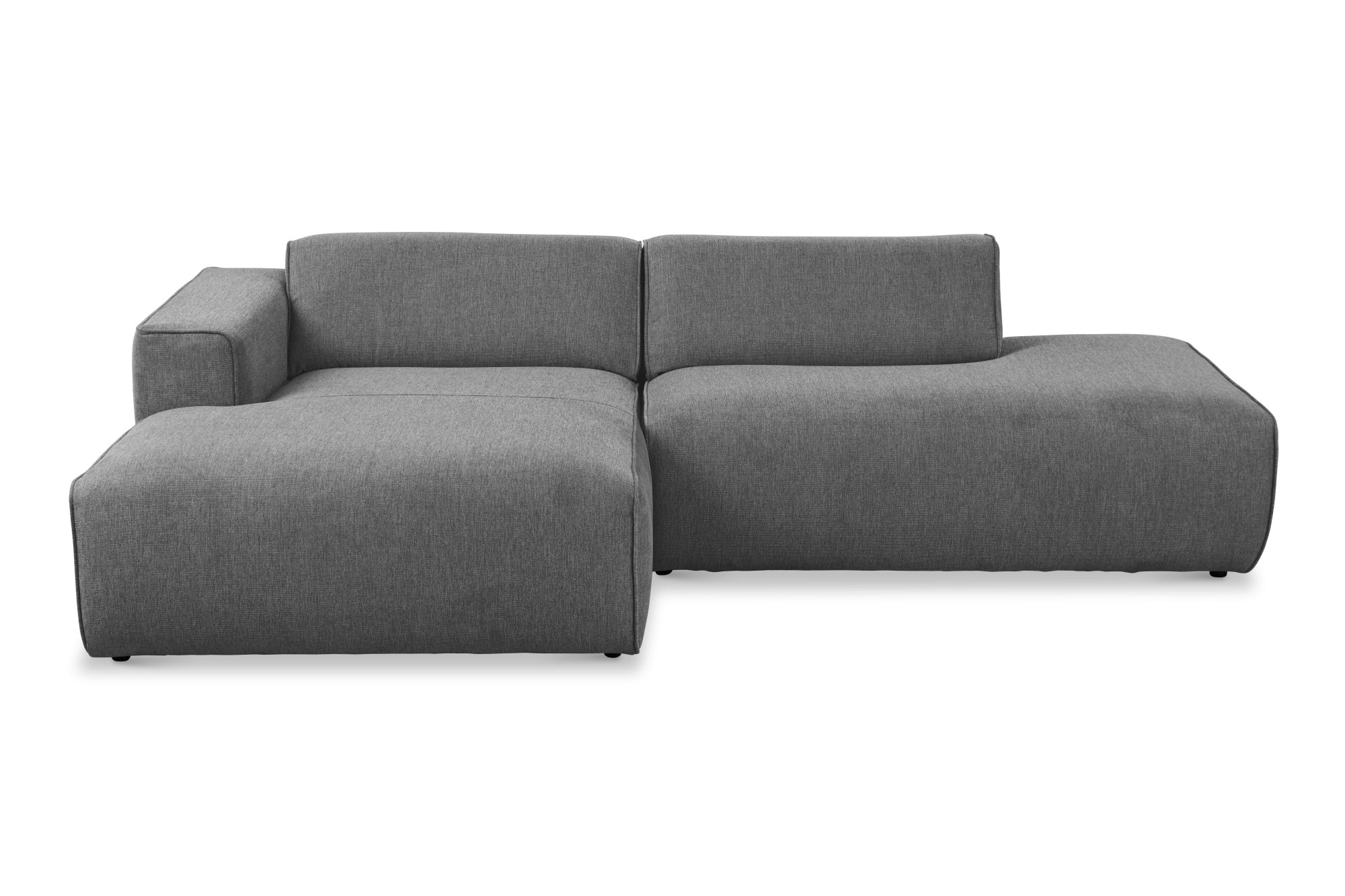 andas Ecksofa »Noord mit Kedernaht, Breite 227 cm«, mit Kedernaht, Breite 227 cm, Cord, Struktur, Webstoff
