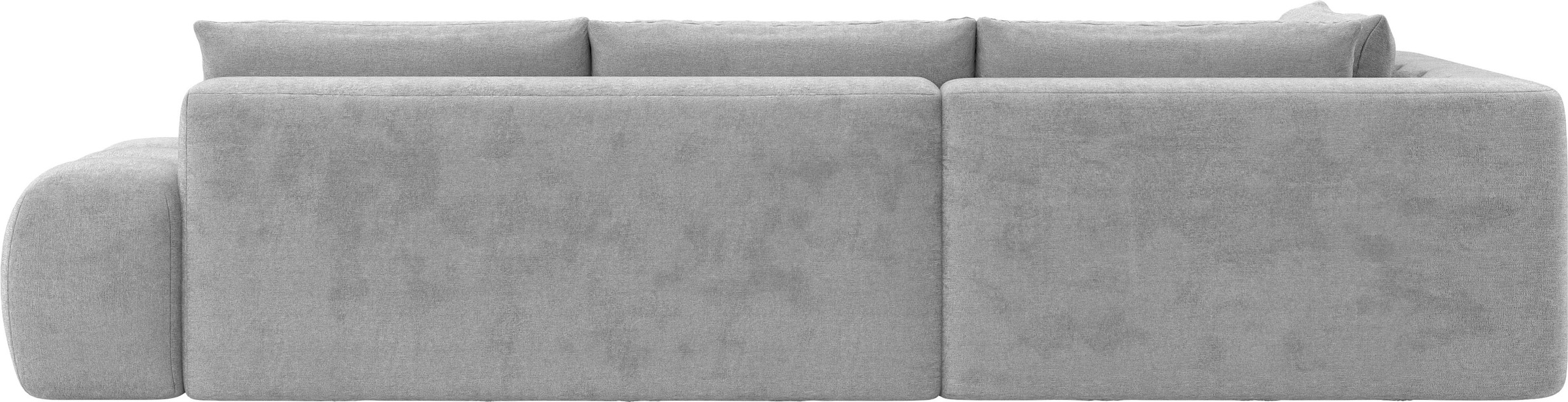 INOSIGN Ecksofa »AZITA Designsofa, elegant und bequem L-Form, Bubble-Optik«, lose Rückenkissen, traumhafte Steppung, Maße B/T/H: 352/210/72 cm