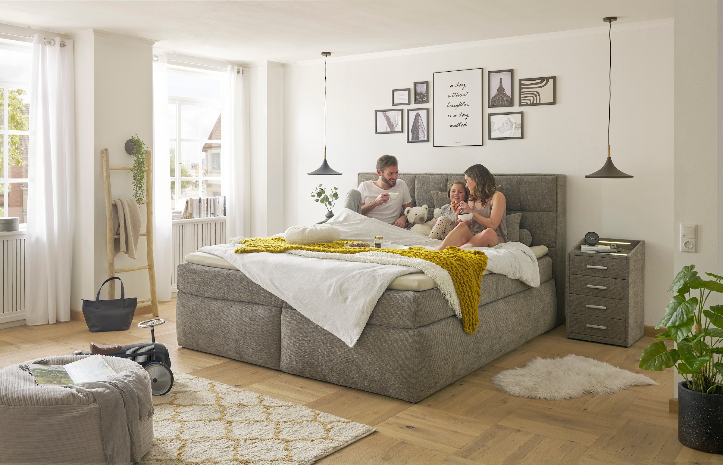 11. Bild von ED EXCITING DESIGN Boxspringbett »Michigan«, Duo-Matratze - mit Kokosmatte, Filzabdeckung