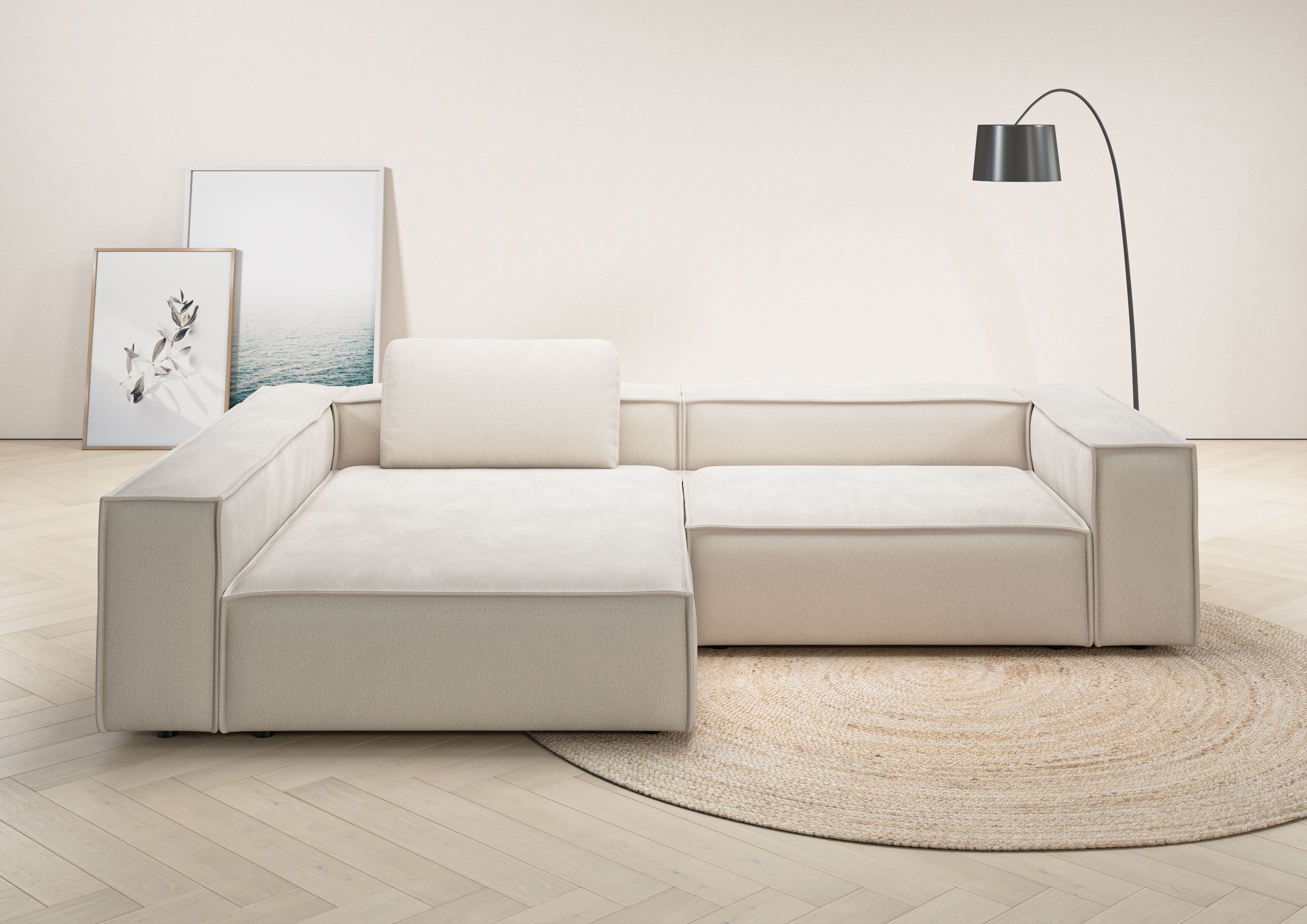 Places of Style Ecksofa »Watertown, moderne XXL L-Form, 306 cm breit«, Komf günstig online kaufen