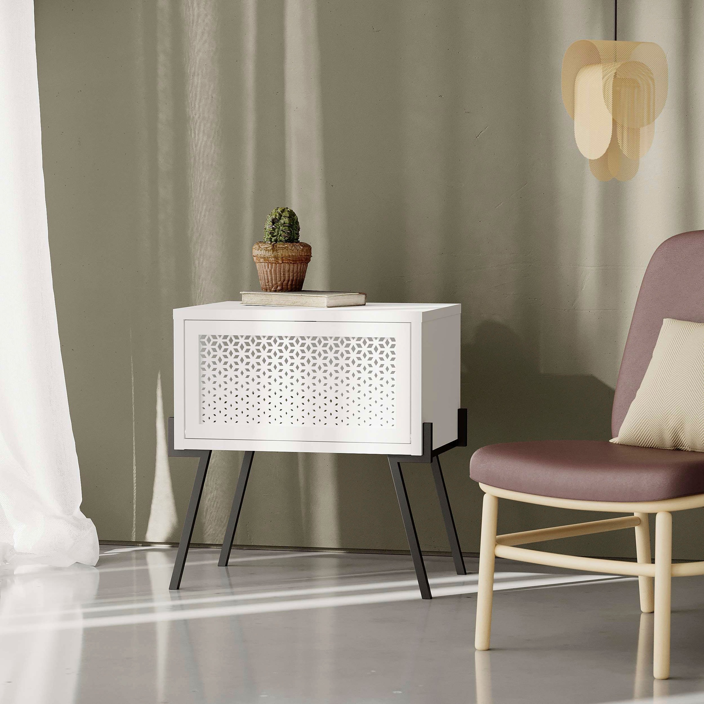 Decortie Nachttisch »NAIVE NACHTTISCH«, (Packung, 1 St.), Leichte Montage, günstig online kaufen