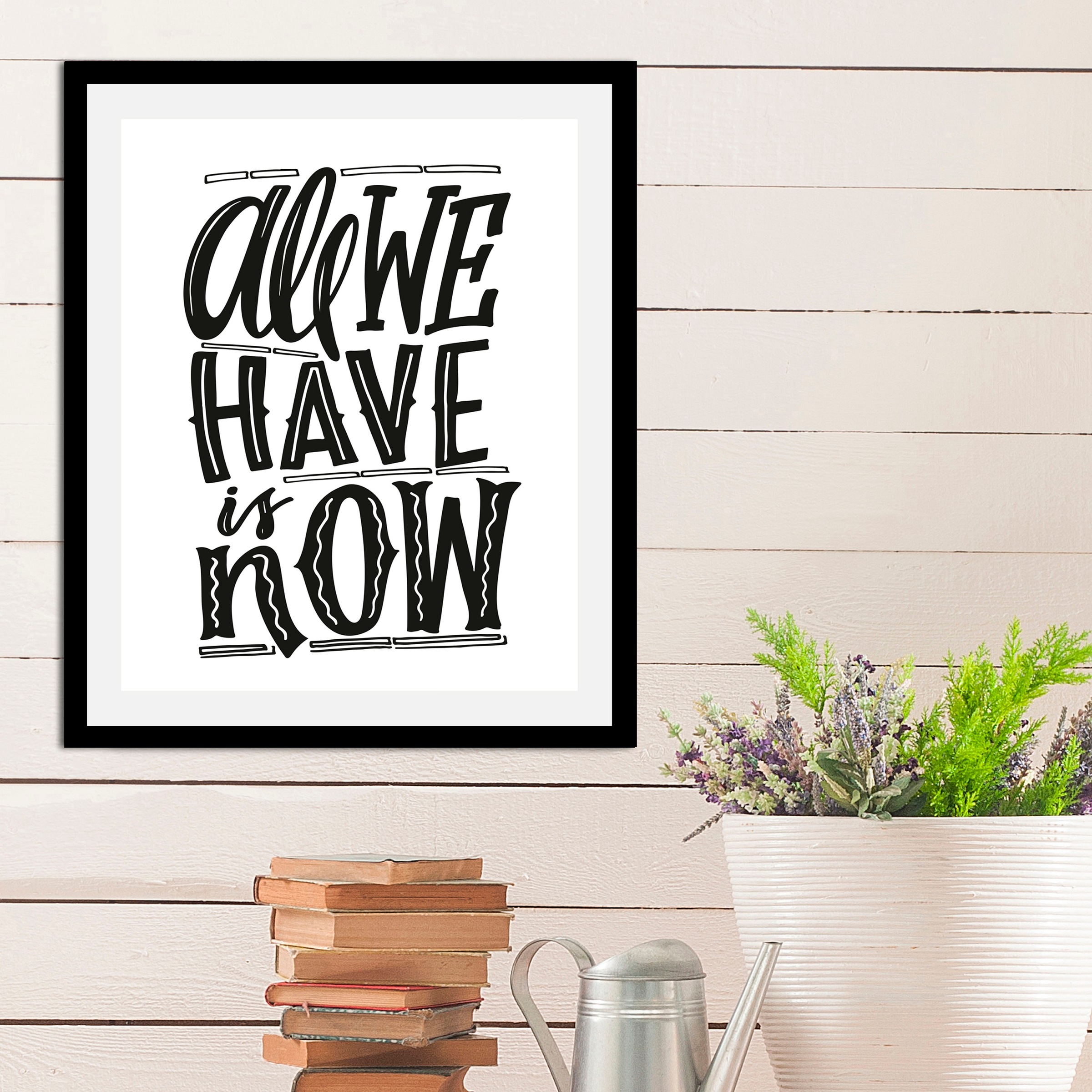 queence Bild »Now«, Schriftzüge-Sprüche & Texte-Motivationsbilder-Schwarz-W günstig online kaufen