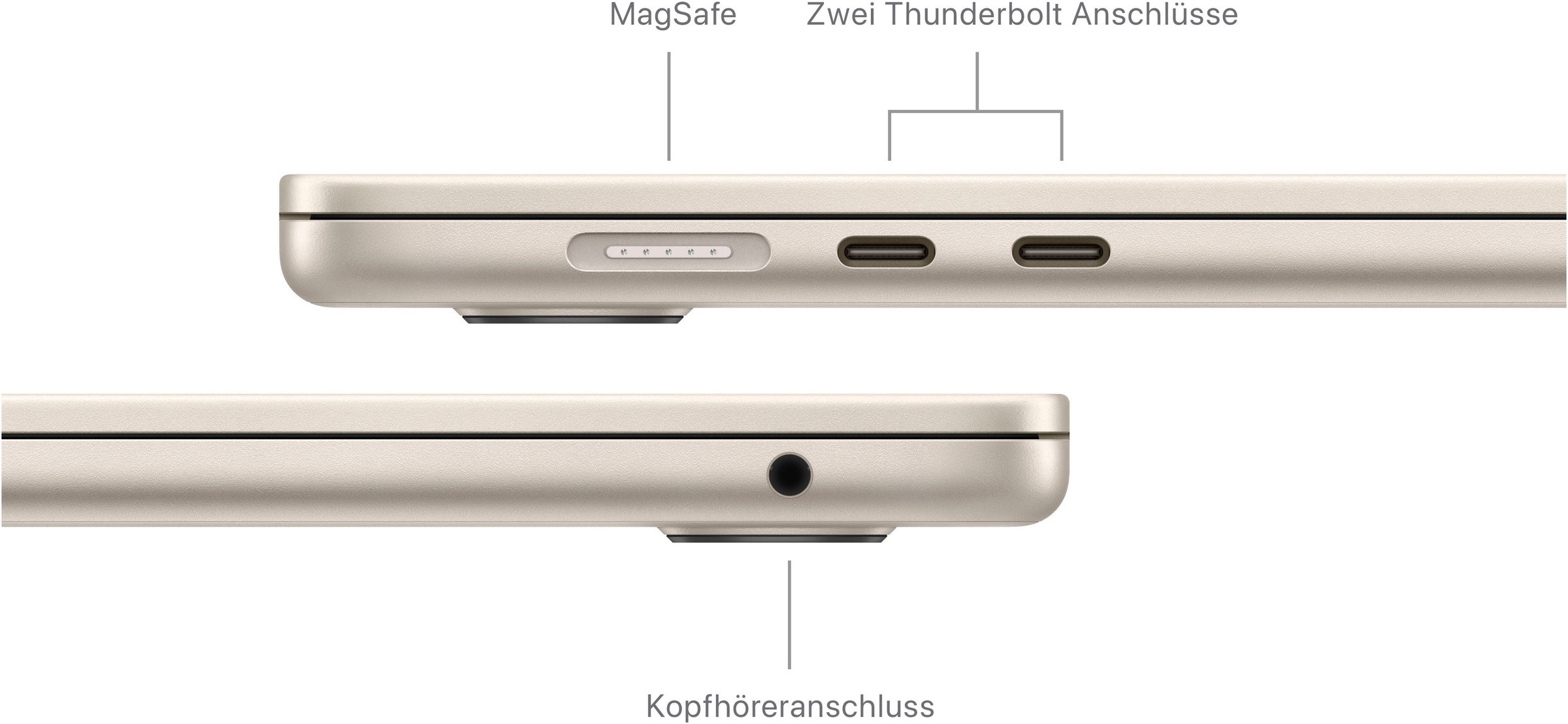 Apple Notebook »MacBook Air 15''CTO«, 38,91 cm, / 15,3 Zoll, Apple, M3, 10-Core GPU, 2000 GB SSD