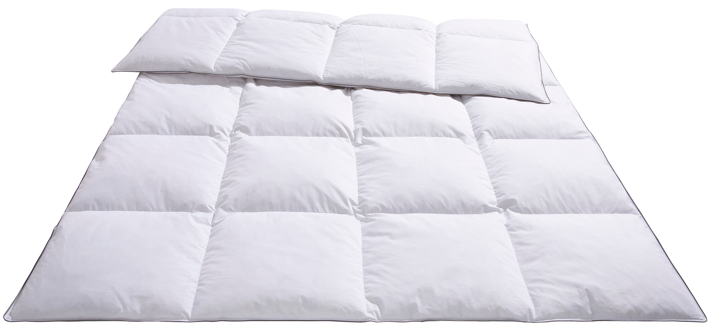 Älgdröm Federbettdecke + Kopfkissen »Forsakar, Bettdecke 135x200 cm, 155x220 cm, Sommer, Winter« 2-tlg., Set mit Kissen 80x80 cm, Made in Germany