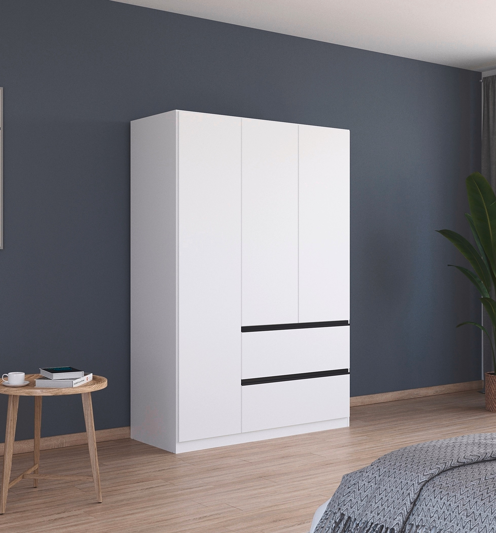 rauch Drehtürenschrank »Kleiderschrank Schrank Garderobe Wäscheschrank COSTA in 3 Breiten«, viel Platz, grifflose Front und Push-to-Open Funktion MADE IN GERMANY