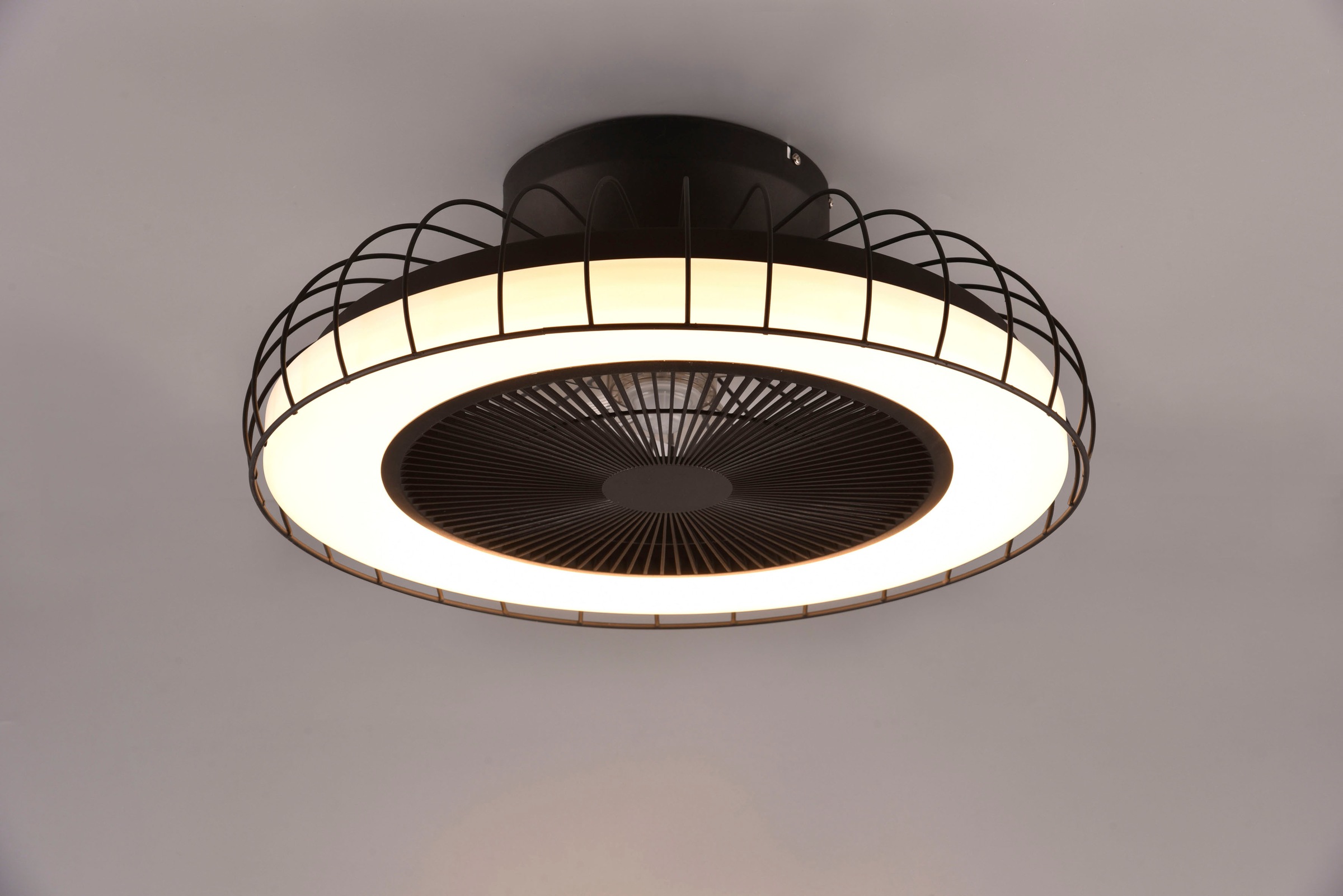 REALITY Leuchten LED Deckenleuchte »Sandfjord Deckenventilator«, 1 flammig, günstig online kaufen