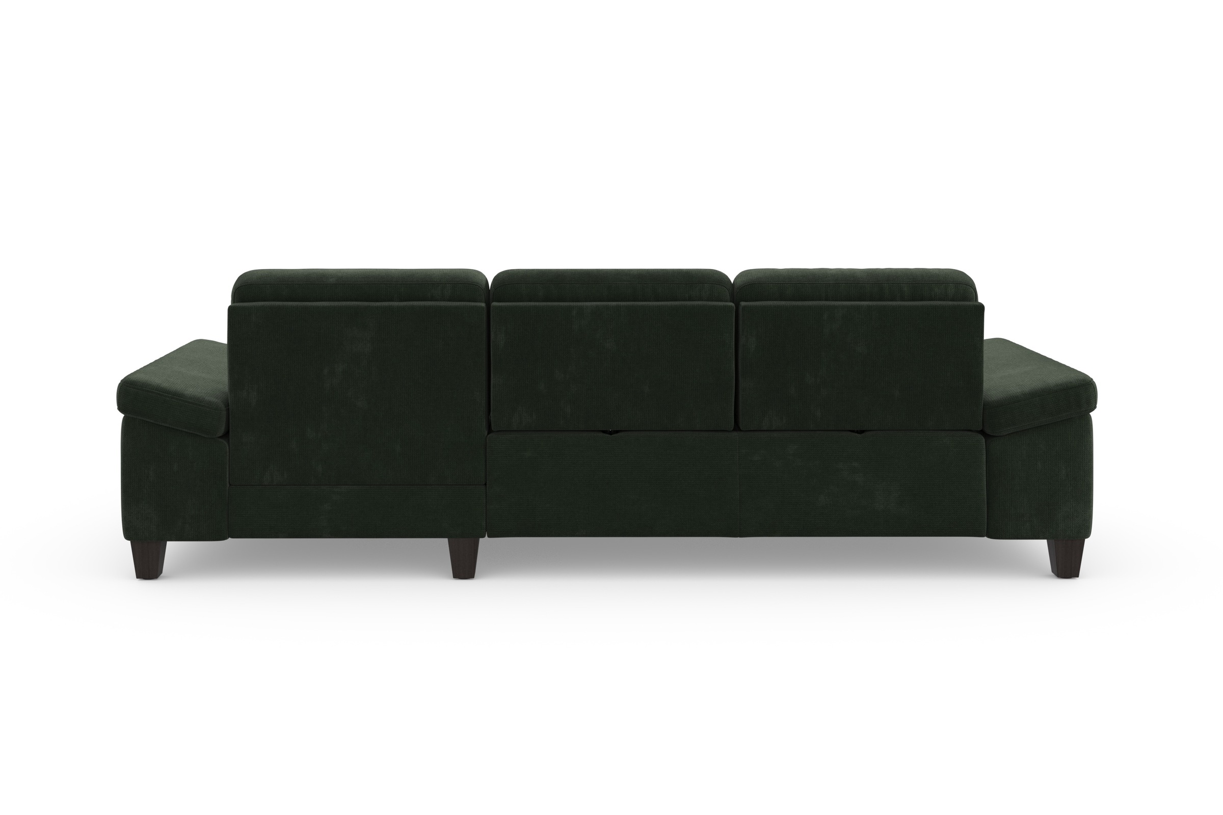 sit&more Ecksofa »Westham L-Form«, Recamiere, mit oder ohne Bettfunktion, Bettkasten, Füße wengefarben