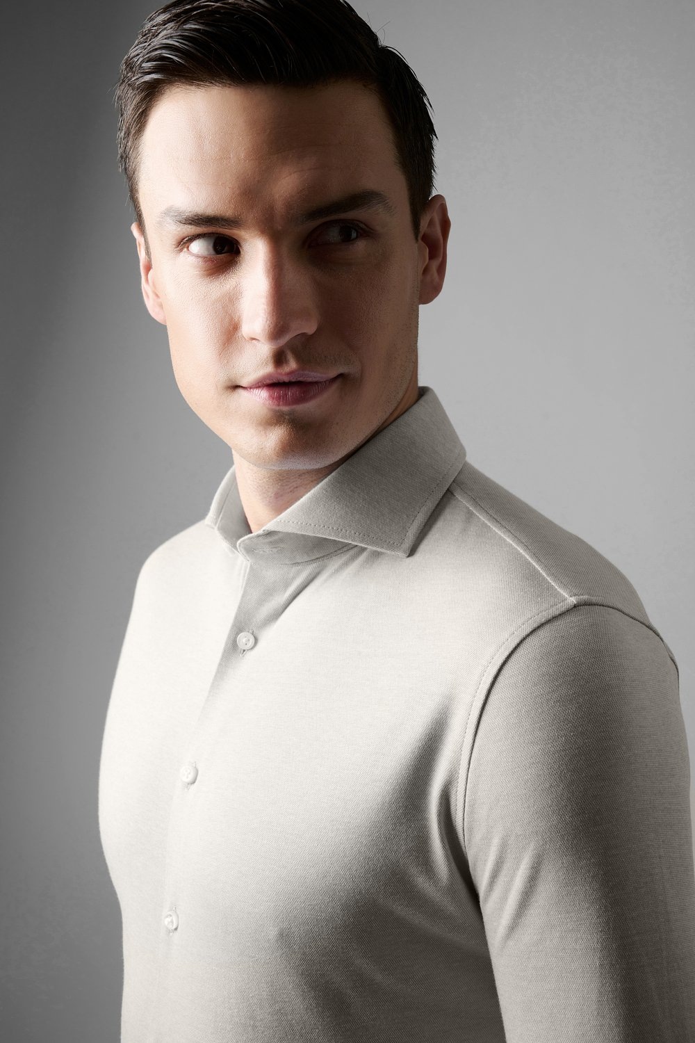 DESOTO Langarmhemd »Jerseyhemd Essential Hai langarm« Flexibler Stretch