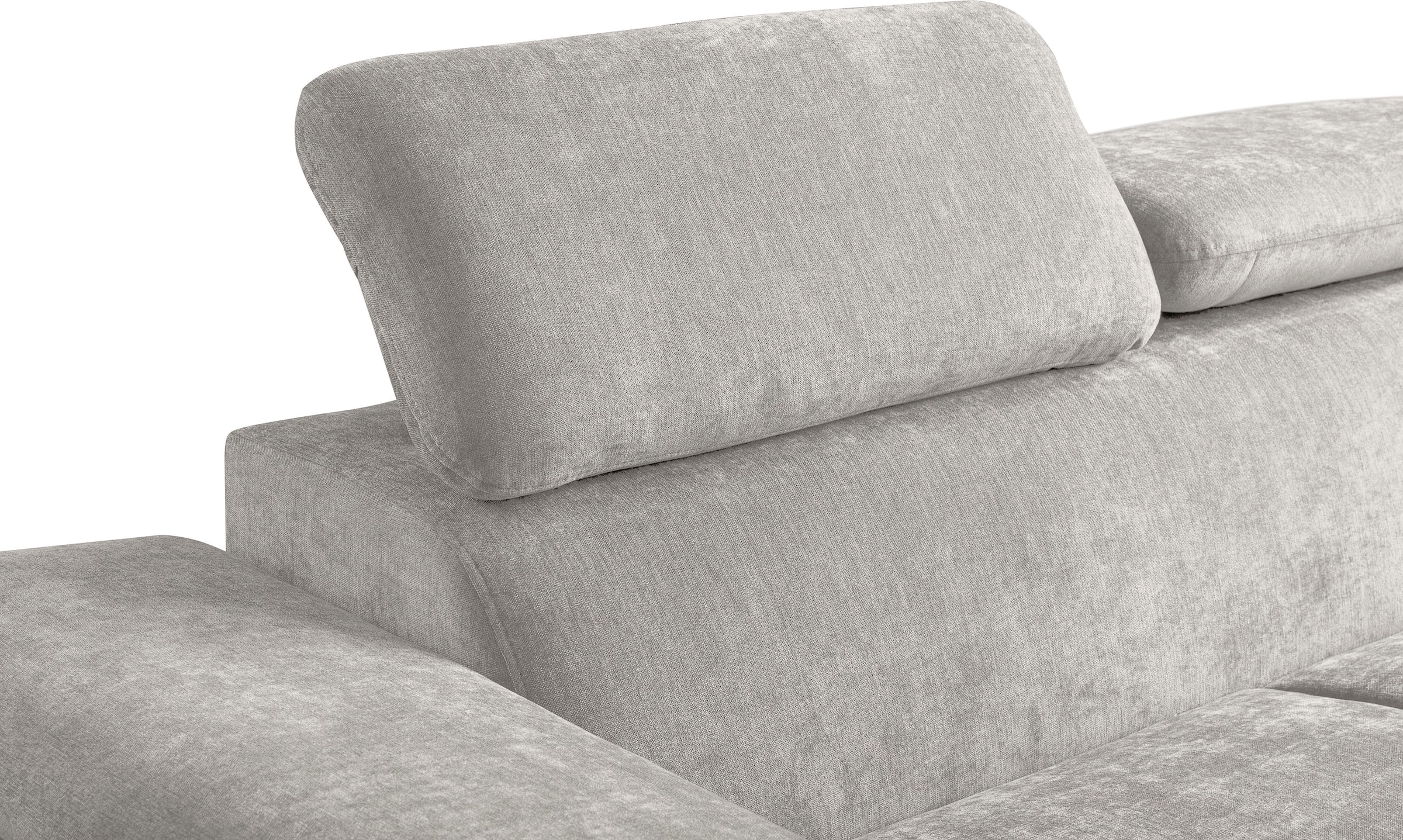 WERK2 Ecksofa »Cosmo 282 x 192 cm modern & bequem, Multifunktionen, Bettfunktion« Chenille, L-Form, XXL, Schlaffunktion, Bettkasten