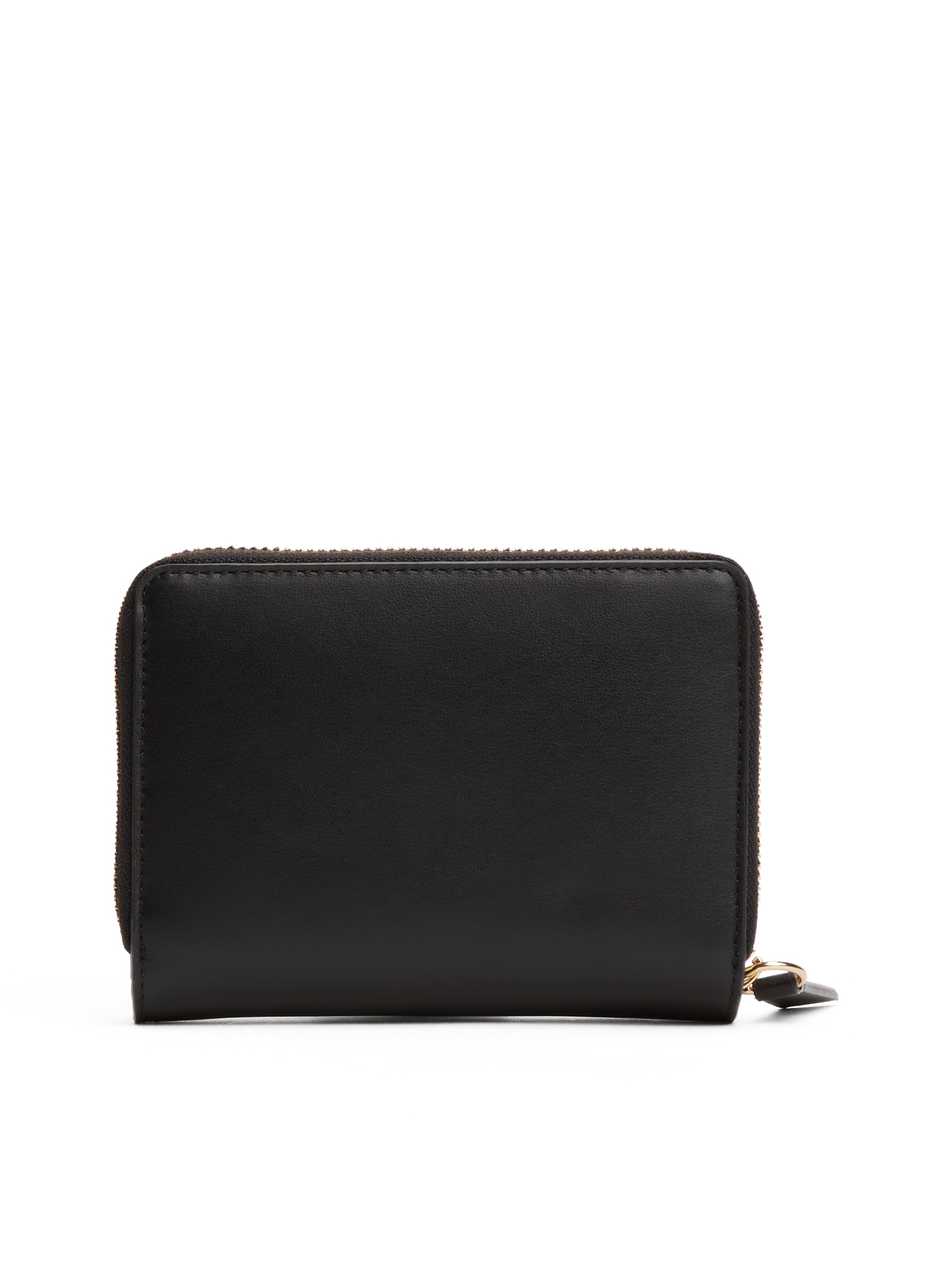 Tommy Hilfiger Geldbörse »TH LEATHER SLG MED ZA FLAP«, Damen-Geldbeute, Portemonnaie mit goldenem Logo-Schriftzug
