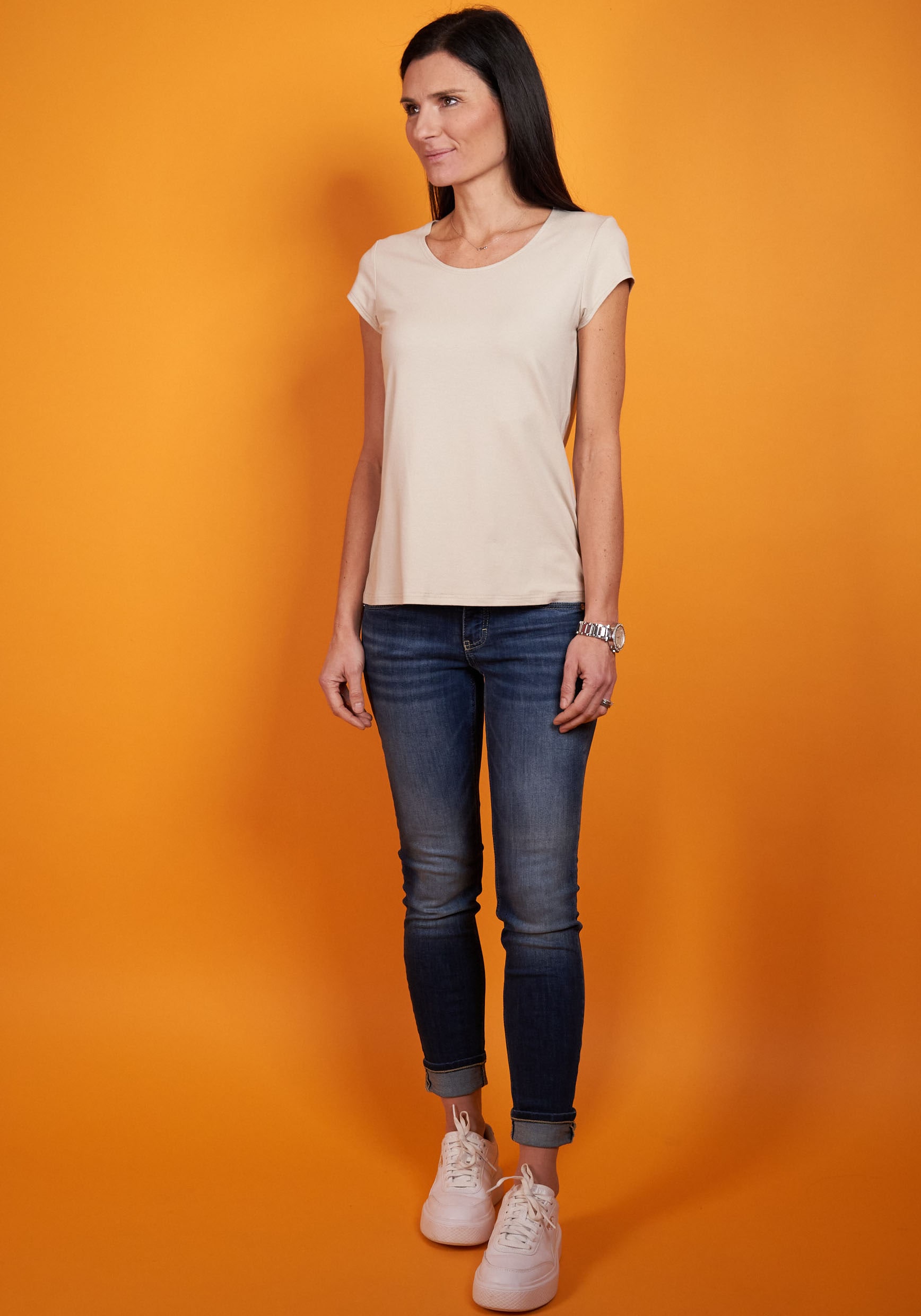 Seidel Moden T-Shirt mit Kappenärmel, MADE IN GERMANY