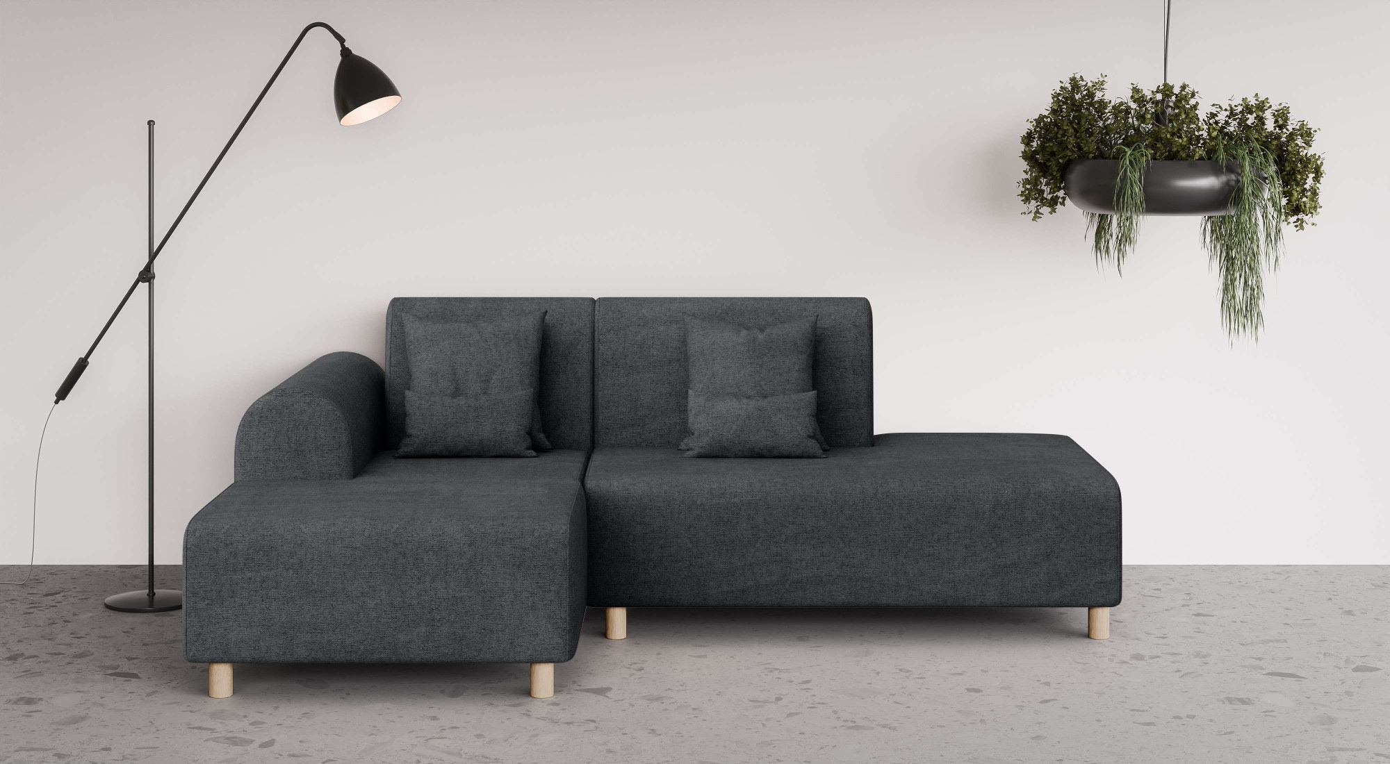 INOSIGN Ecksofa »Suyala«, L-Form mit Hocker günstig online kaufen