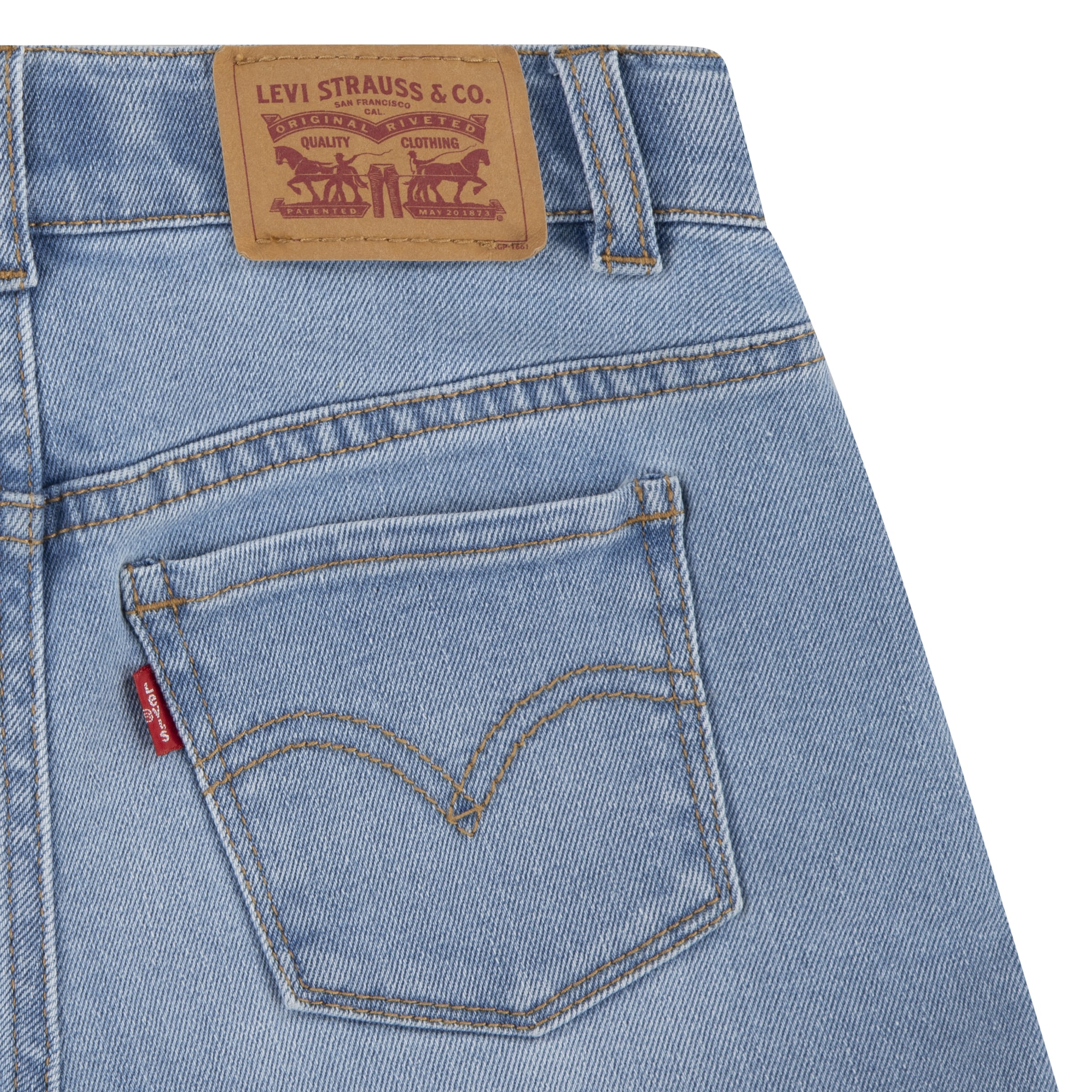 Levi's® Kids Jeansshorts »LVG PRINT BLOCK MOM SHORT«, mit kontrastfarbenen Details
