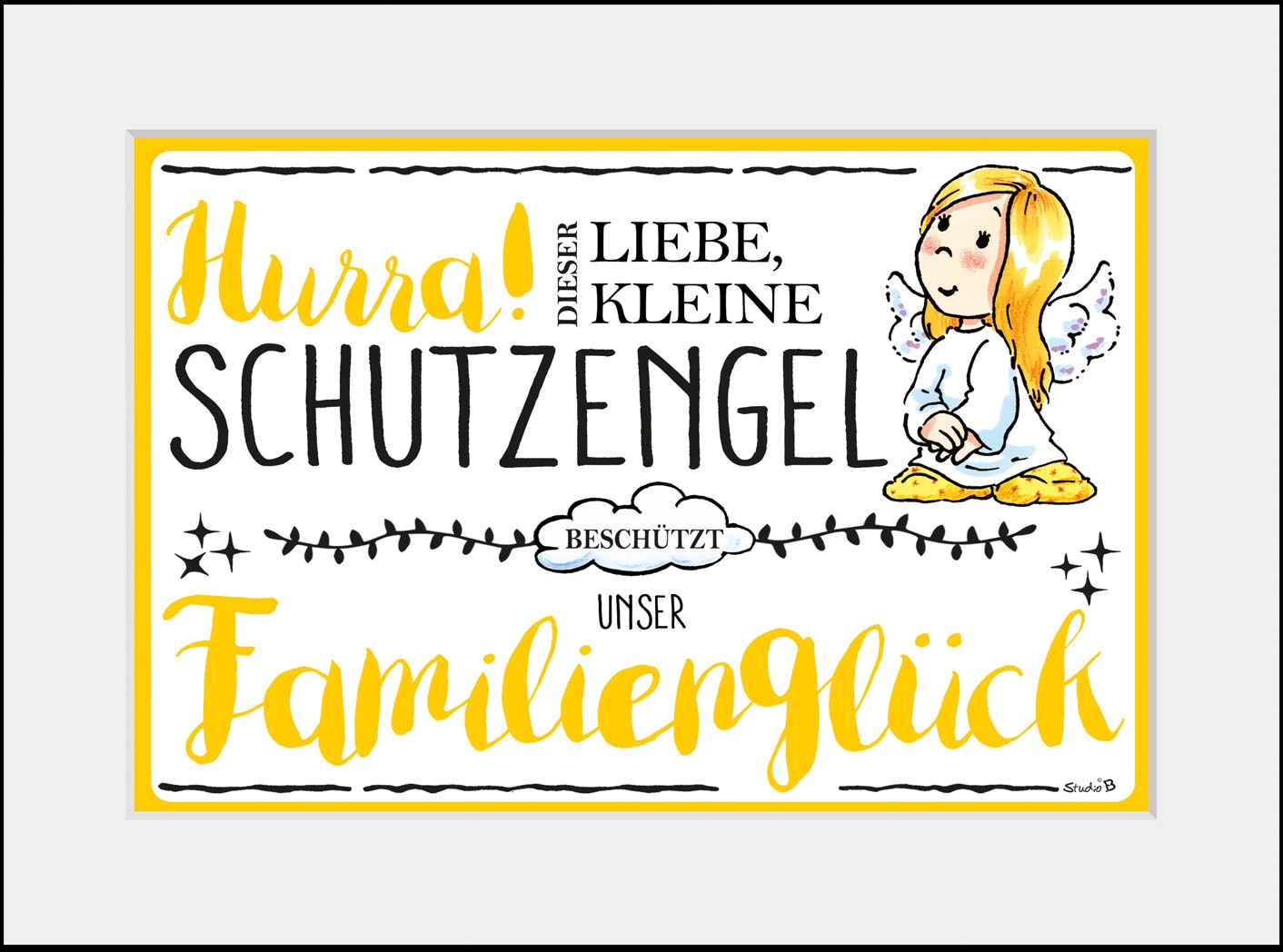 queence Bild »Familie«, Engel-Himmel-Stern-Sterne-Schriftzug-Sprüche & Text günstig online kaufen