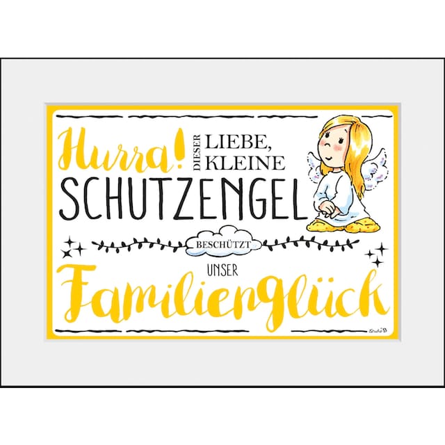 queence Bild »Schutzengel Familienglück«, Engel, (1 St.) auf Rechnung  bestellen