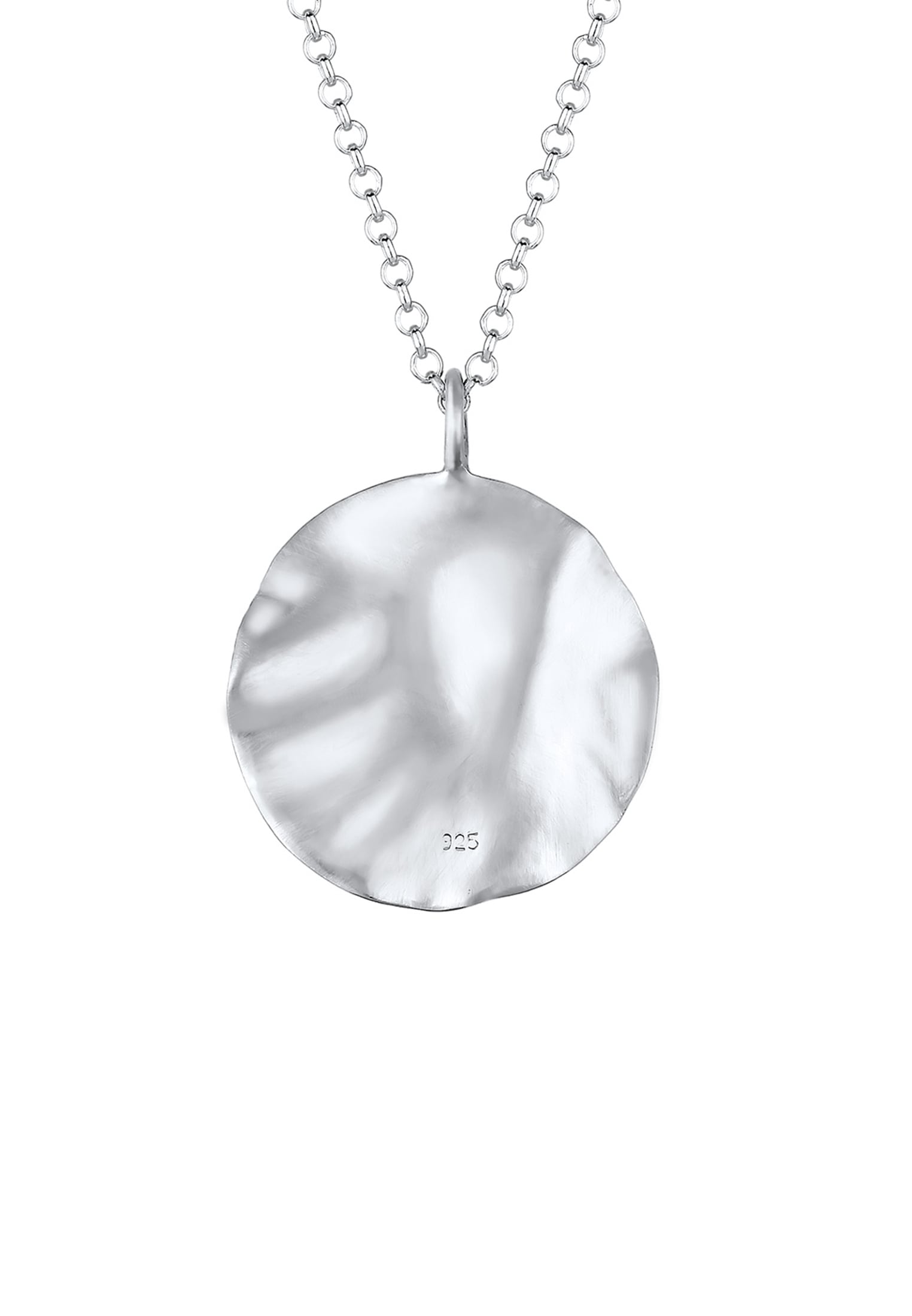 Elli Kette mit Anhänger »Plättchen Organic Design 925 Sterling Silber«