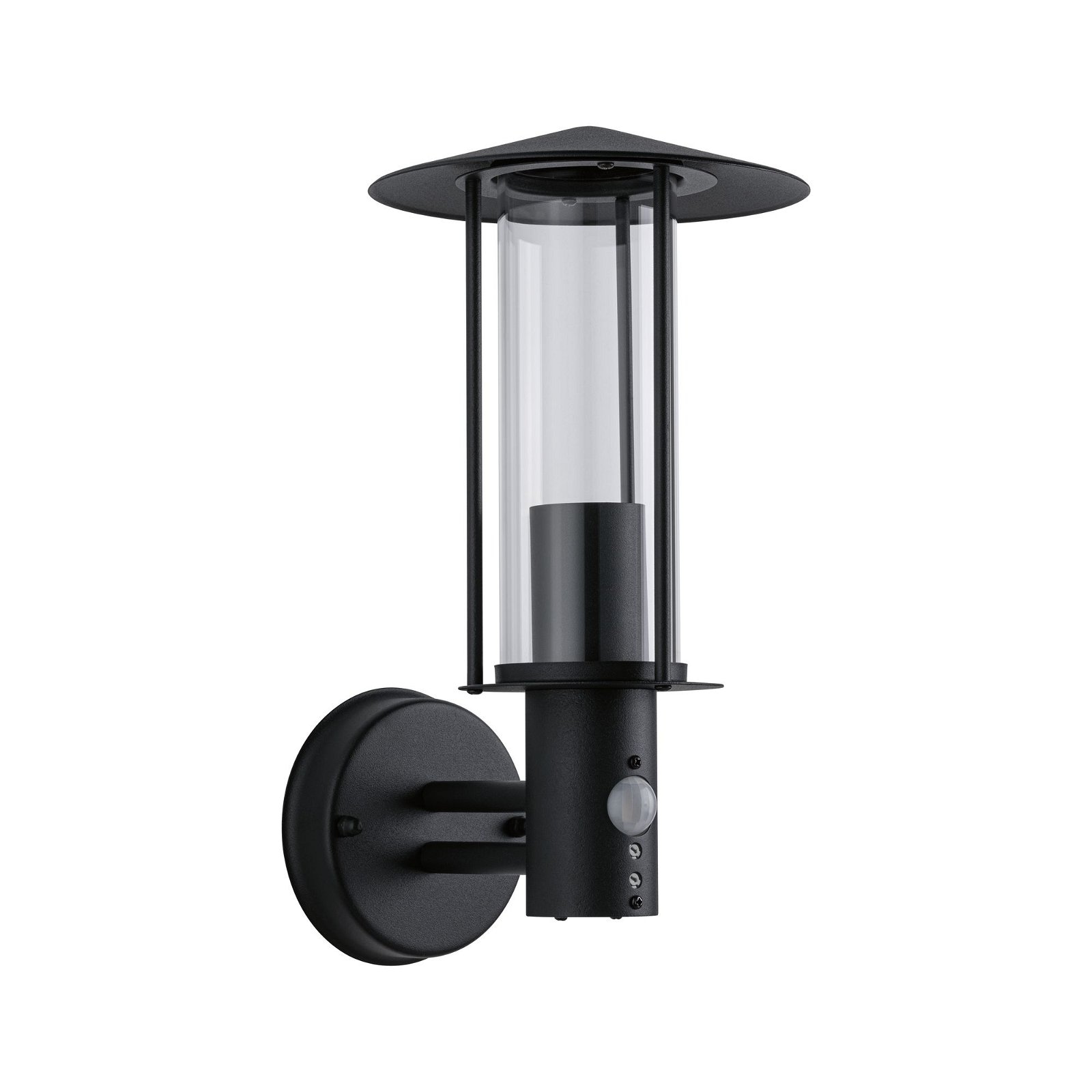 Paulmann Außen-Wandleuchte »Classic IP44 173mmmax. 15W 230V Dunkelgrau Metall, Glas«, 1 flammig, Leuchtmittel E27 | ohne Leuchtmittel, Bewegungsmelder