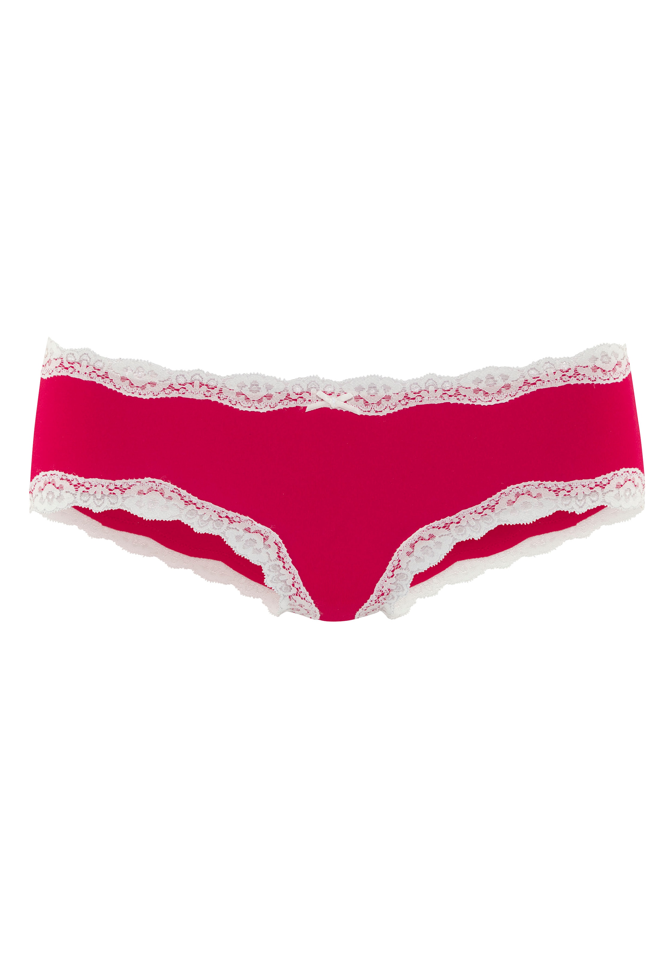 LASCANA Hipster Packung, 2 Stk. mit floraler Spitze