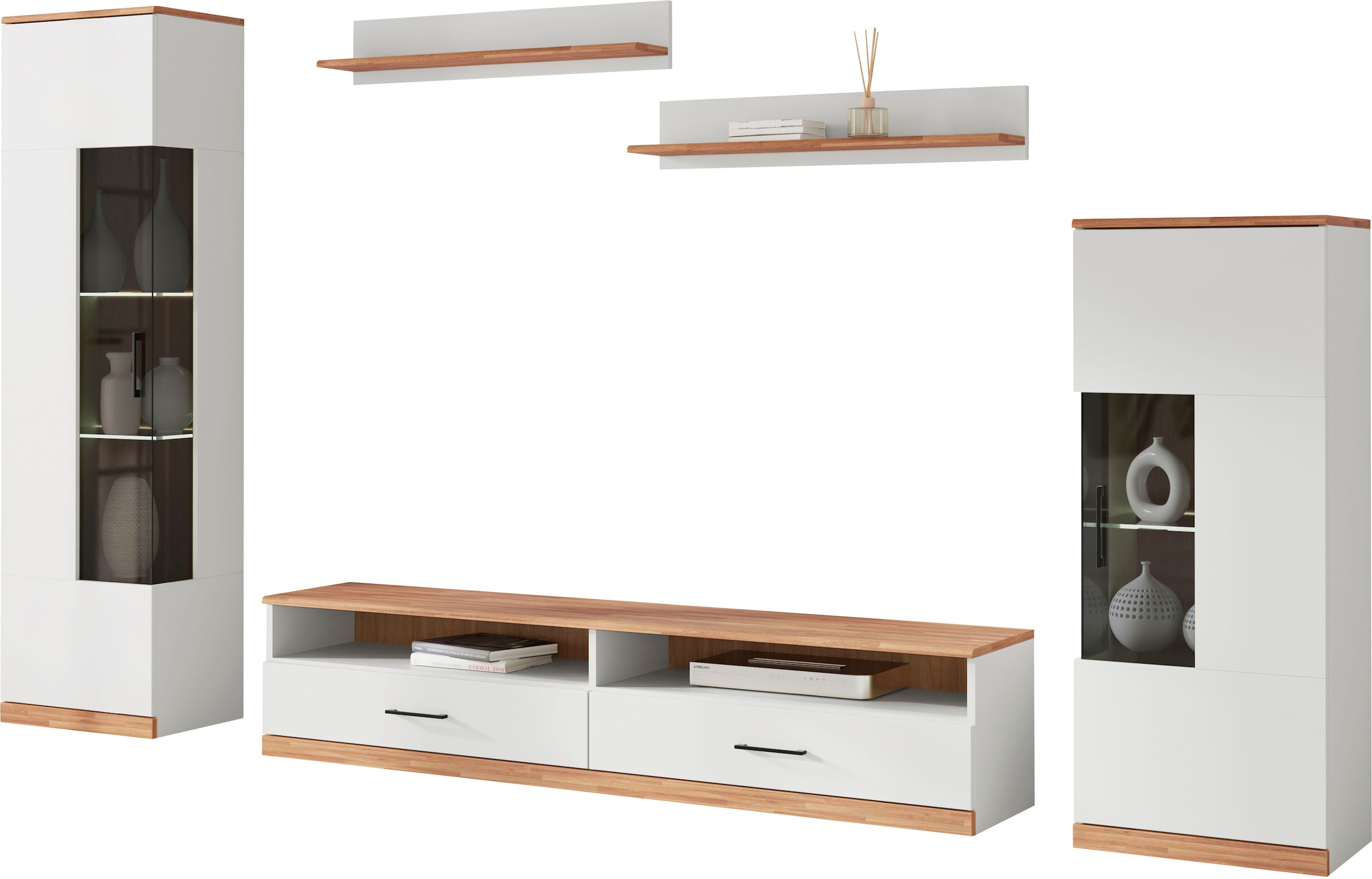 Home affaire Wohnwand »Ribe Wohnwand Set-5 St.« Set, 5 Stk. tlg.