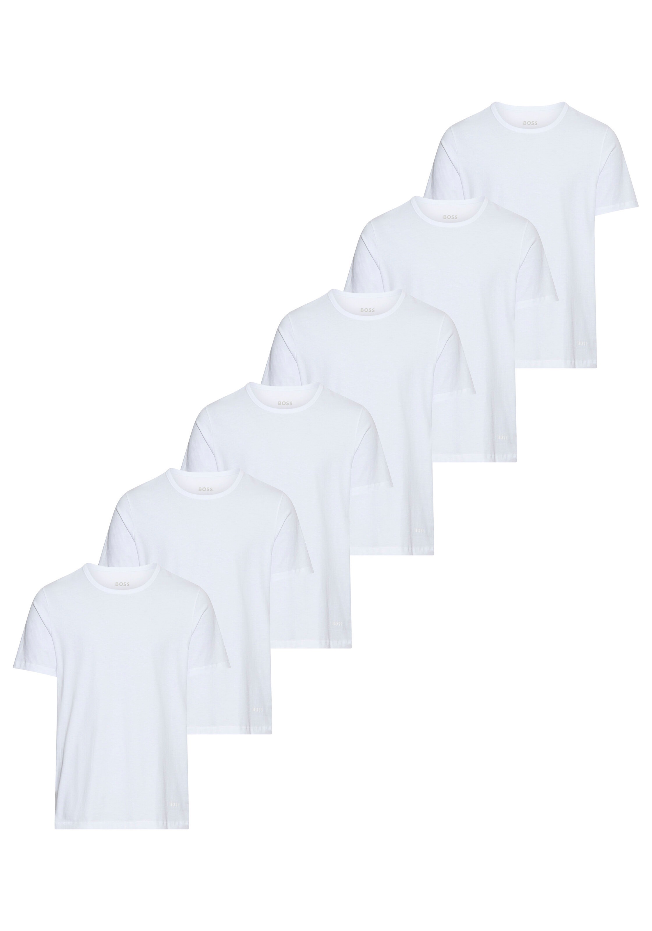 BOSS T-Shirt »5 Pack Authentic« 5 Stk. Basic, Rundhals Sparpackung Set Logo