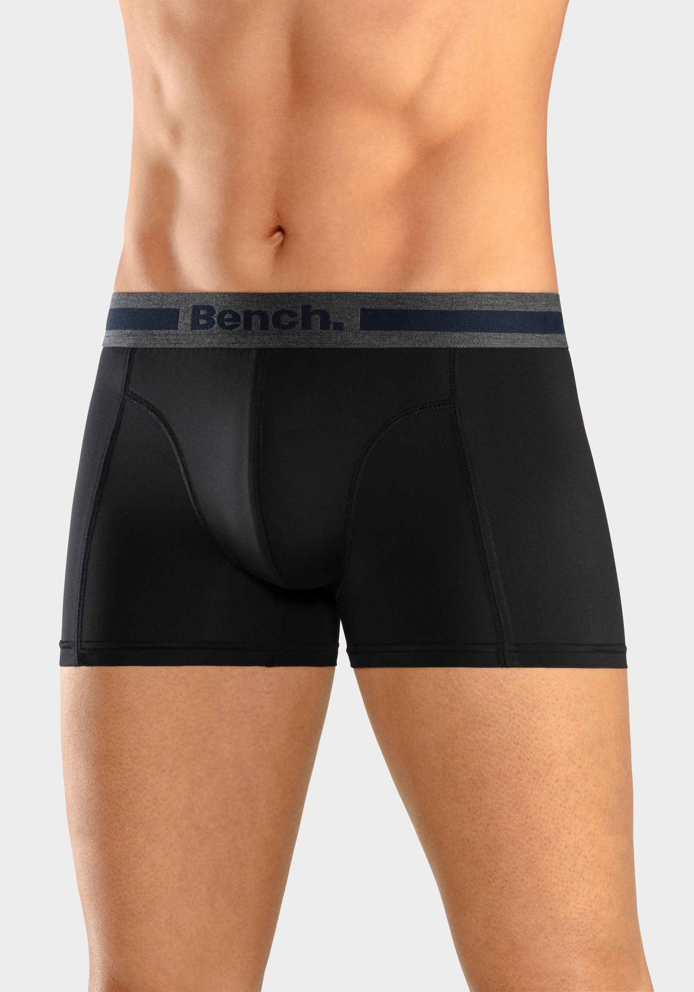 Bench. Boxer »Boxershorts für Herren«, (Packung, 4 St.), mit Overlock-Nähten vorn