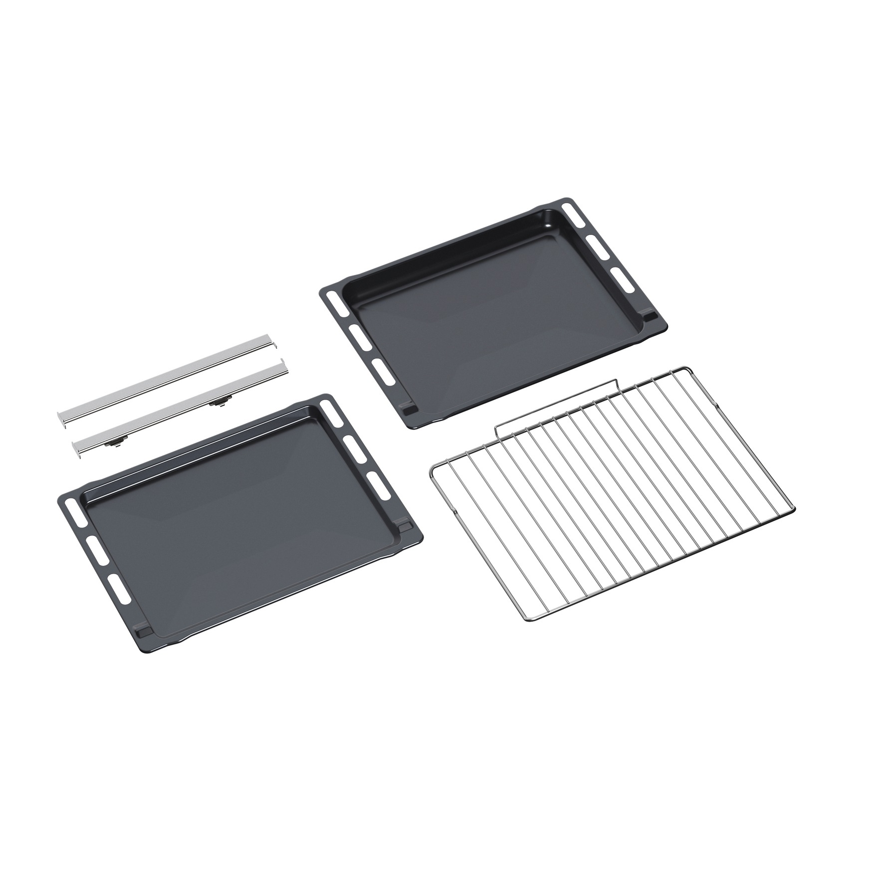 BAUKNECHT Backofen-Set »BAKO 760 Steam IN«, mit 1-fach-Teleskopauszug, (Set, 2 St.), GentleSteam - für ein saftiges Inneres und ein knuspriges Äußeres