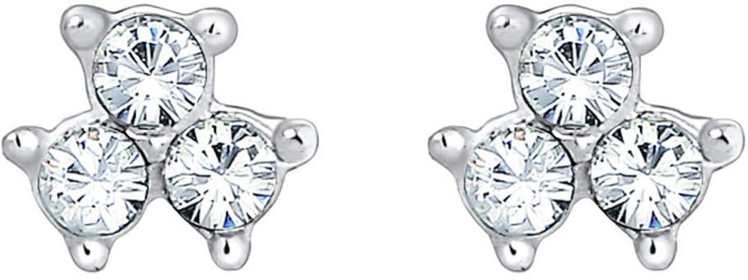 Elli Paar Ohrstecker »Schmuck Geschenk Silber 925 Ohrringe« mit Glasstein