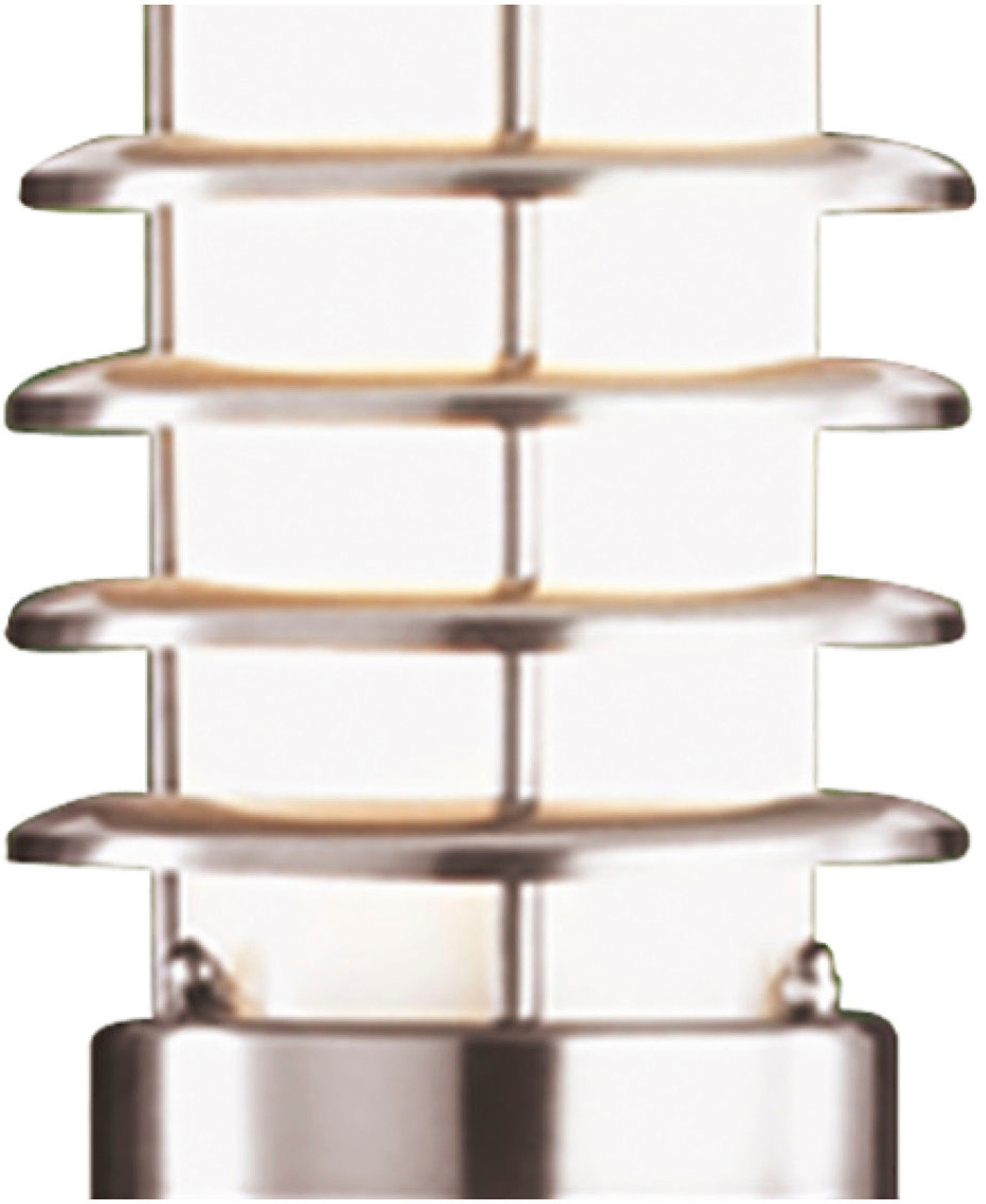 Searchlight Außen-Stehlampe »Louvre Außenpfosten - Edelstahlmetall und Polycarbonat« E27 1 Stk.