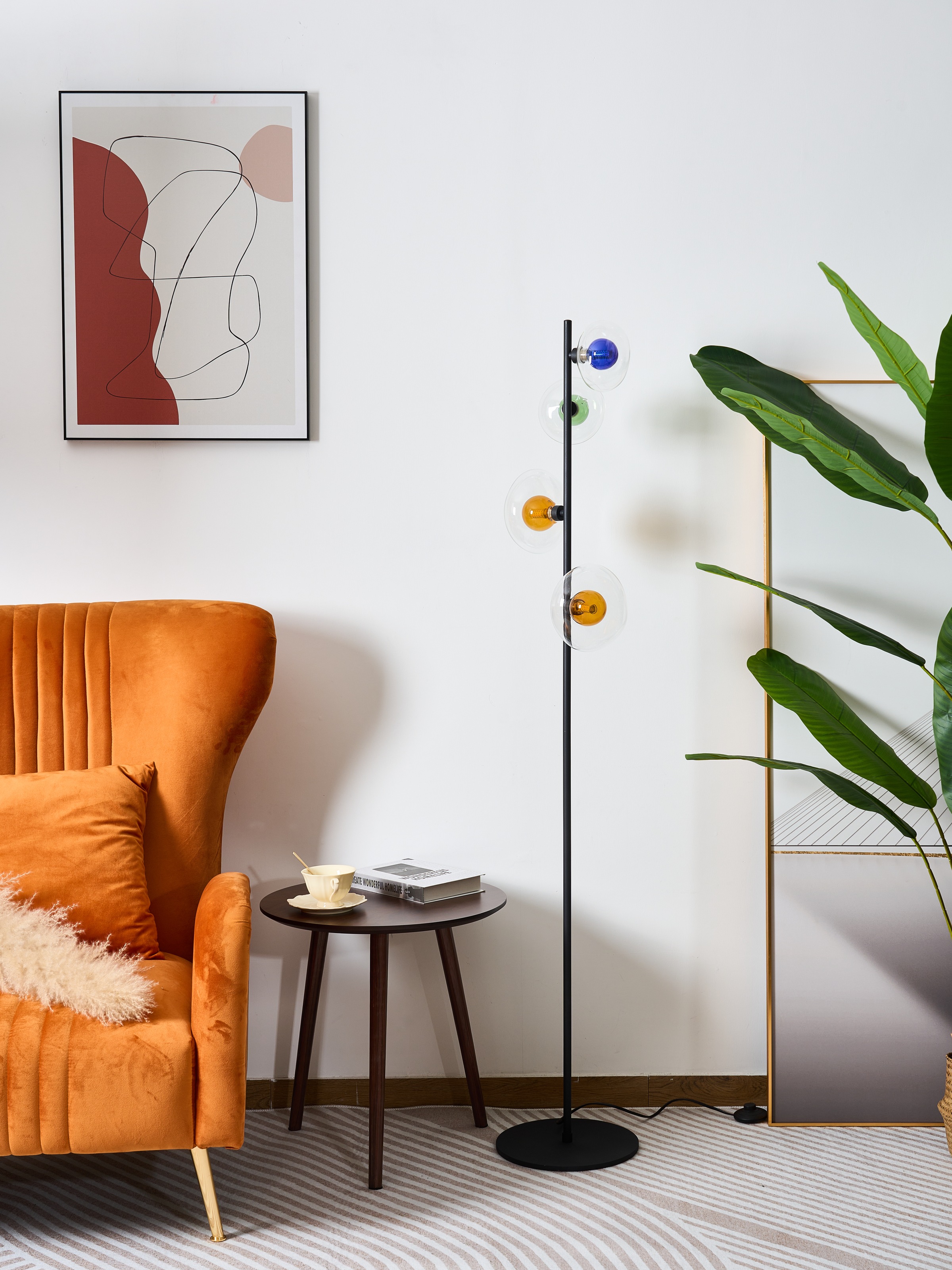 ECO-LIGHT Stehlampe »Uranus«, 4 flammig, Leuchtmittel G9   ohne Leuchtmitte günstig online kaufen