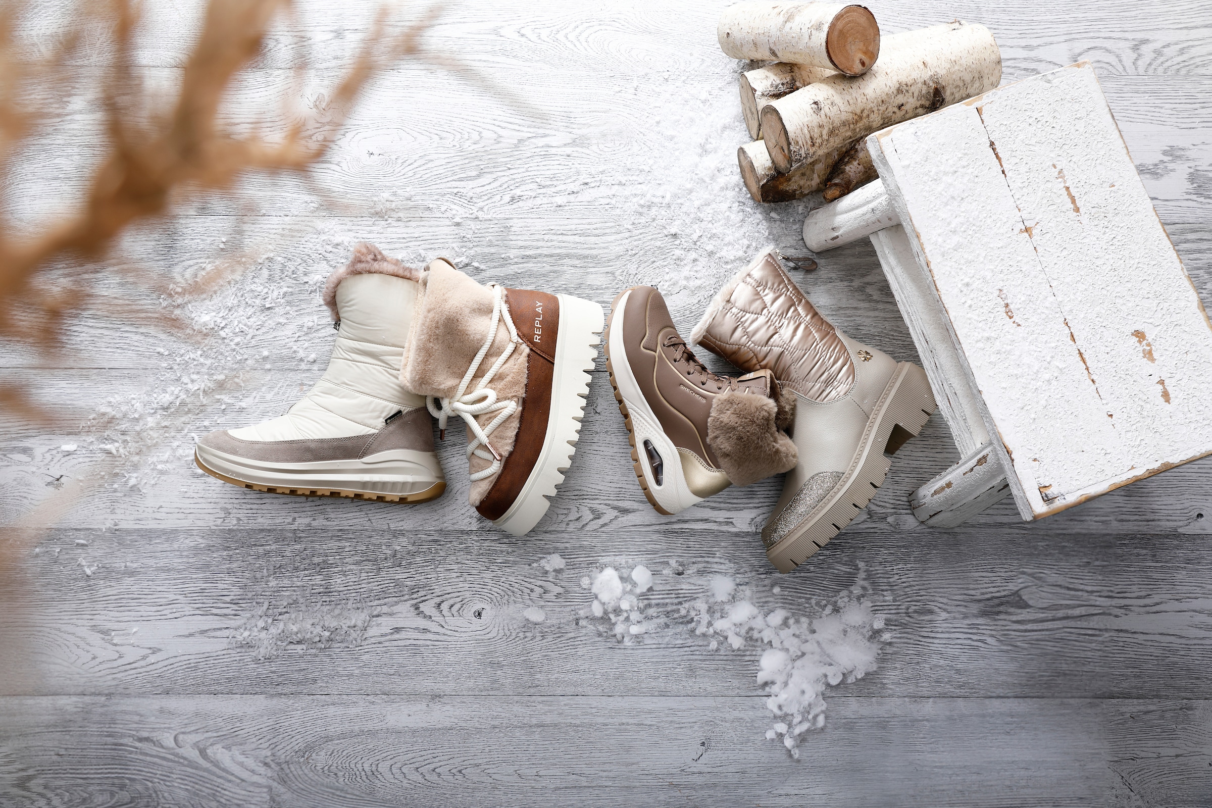 Skechers Keilsneaker »UNO RUGGED«, Sneaker, Keilsneaker, Winterboots mit hochwertiger Dämpfung