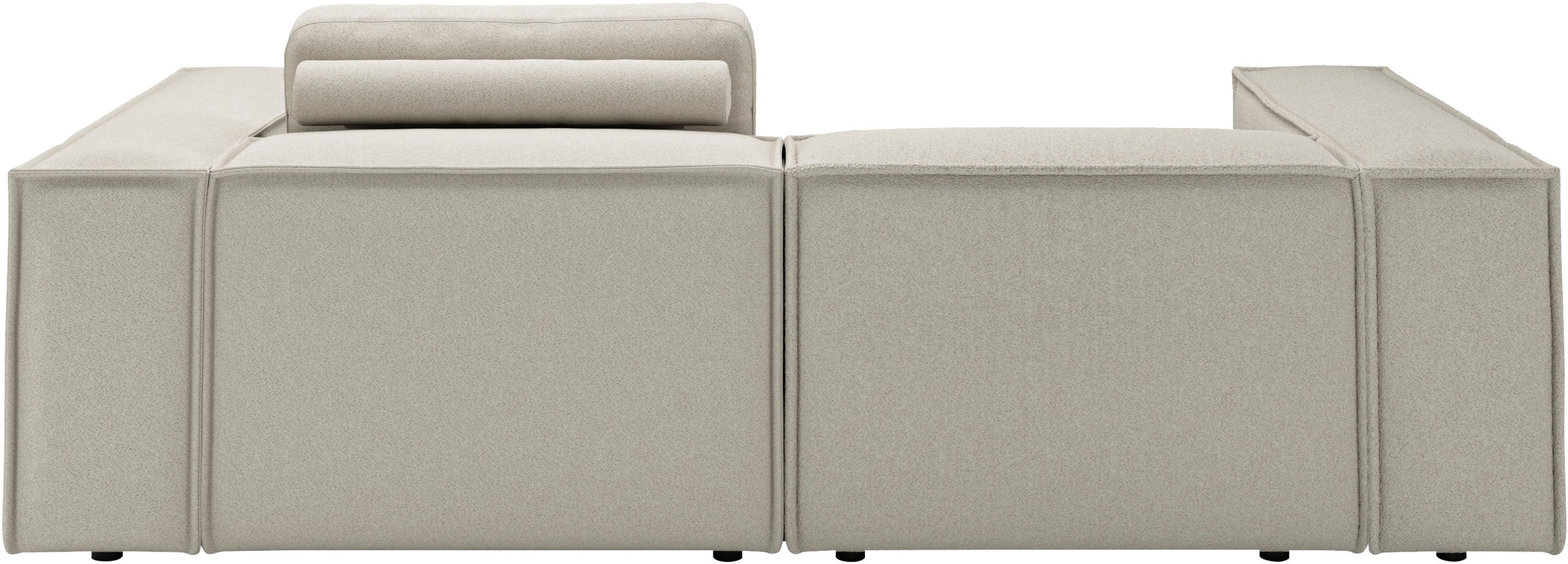 Places of Style Ecksofa »Watertown, kompakte L-Form, 246 cm breite für kleinere Räume«, modernes Ecksofa mit Feincordbezug, platzsparend & bequem