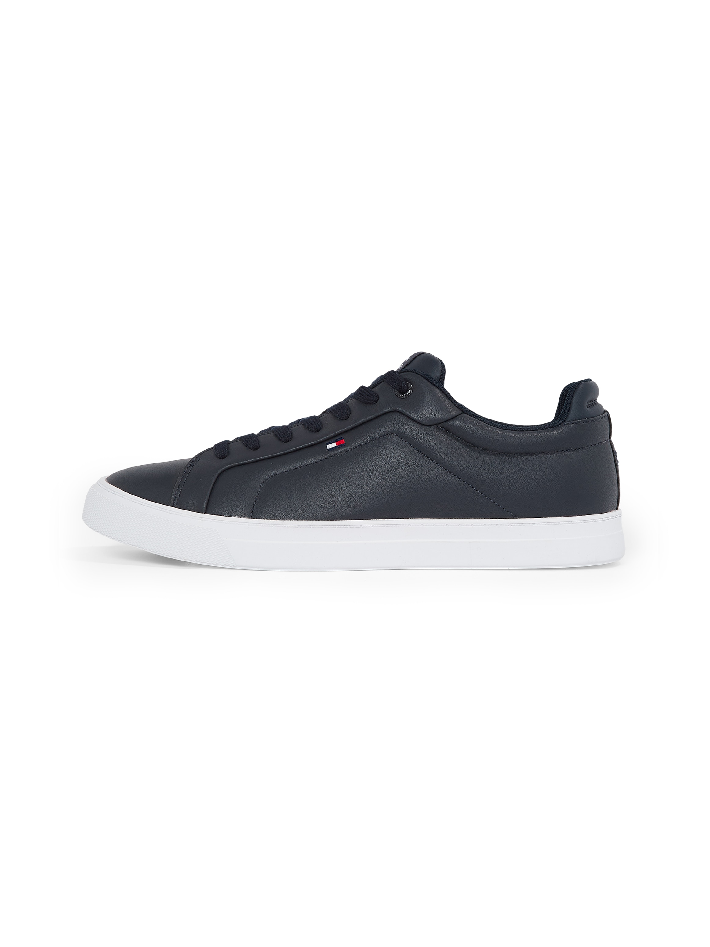 Tommy Hilfiger Sneaker »ICON COURT LTH FLAG ESS«, Freizeitschuh, Halbschuh, Schnürschuh mit kleiner Logoflagge