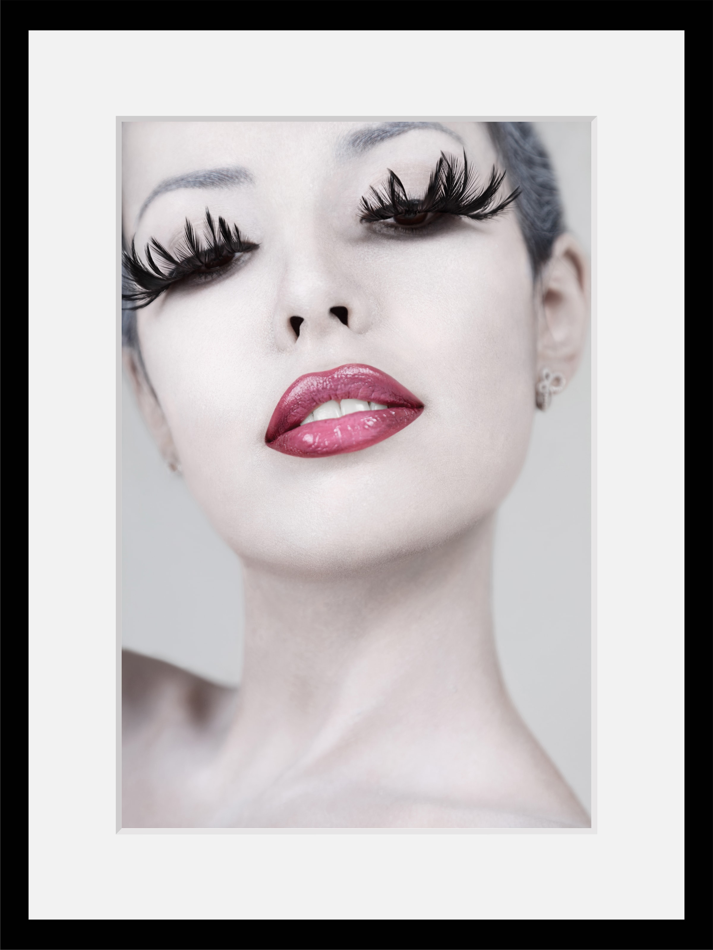 queence Bild »Lashes«, Frau, Lashes, Frau mit langen Wimpern, gerahmt, Masc günstig online kaufen