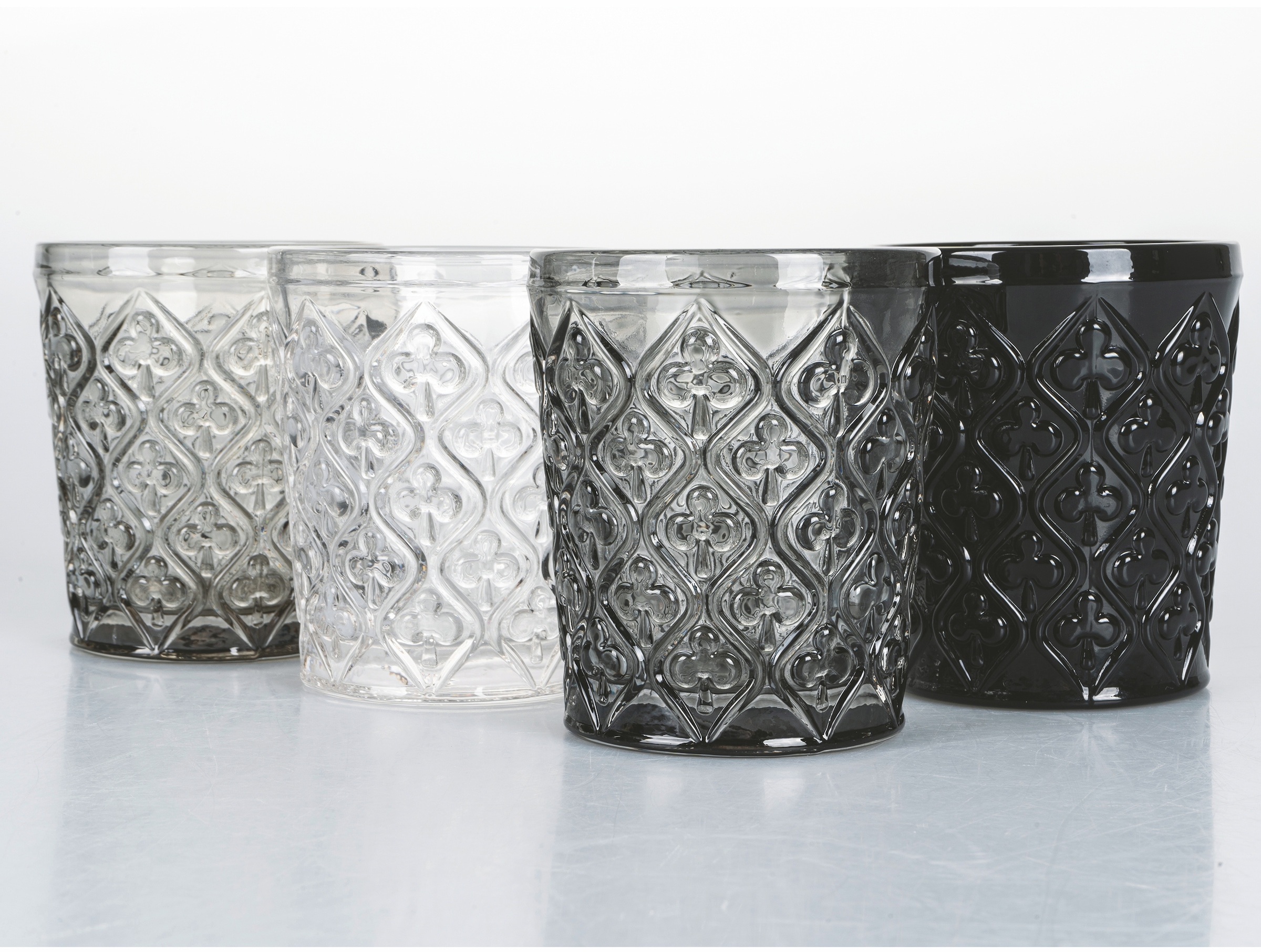Villa d'Este Gläser-Set »Marrakesch Stones«, (Set, 4 tlg.), Wassergläser-Set, 4-teilig, Inhalt 240 ml