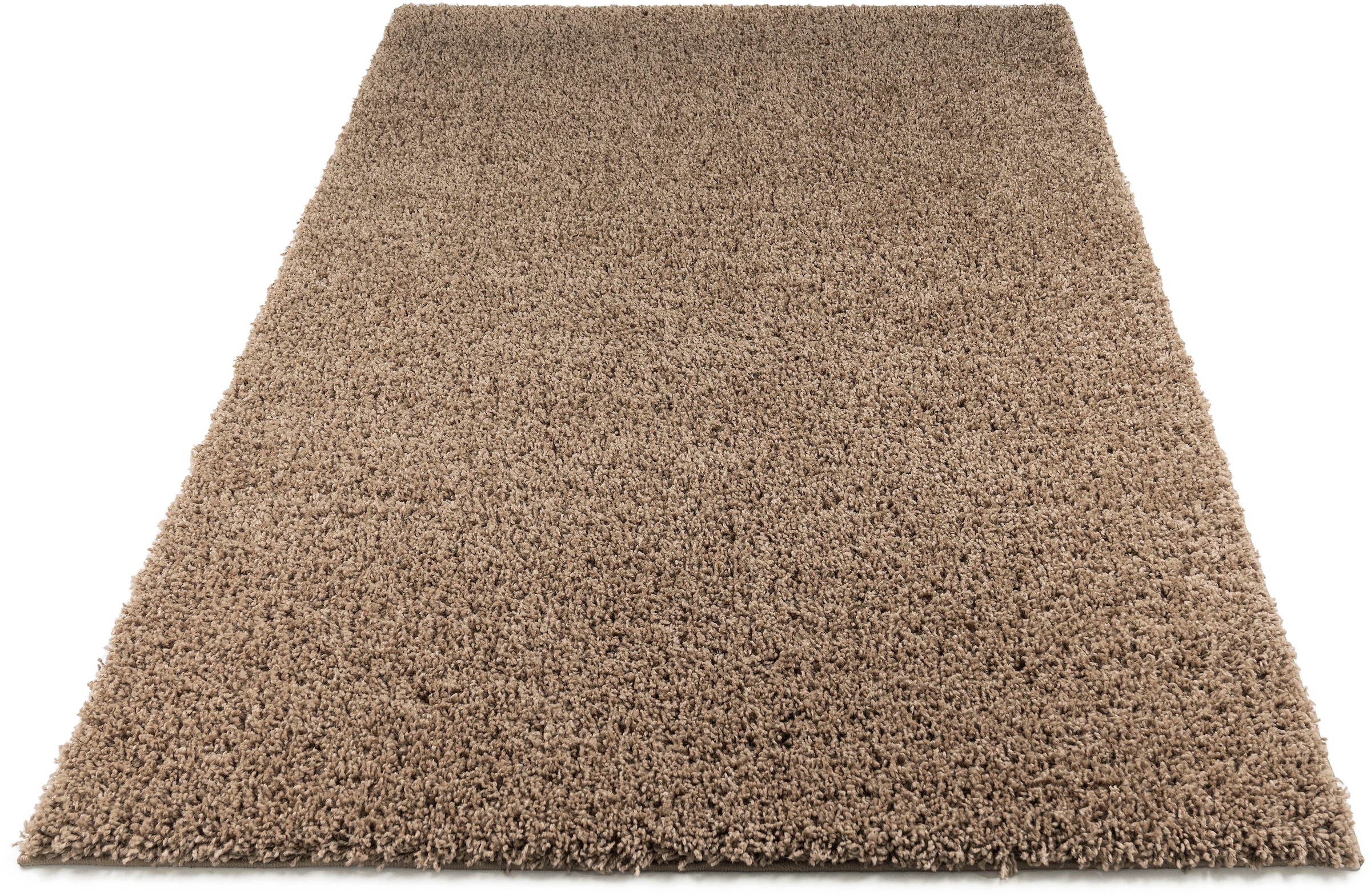 Bild von Bruno Banani Hochflor-Teppich »Shaggy Soft«, rechteckig, gewebt, Uni Farben, besonders weich und kuschelig