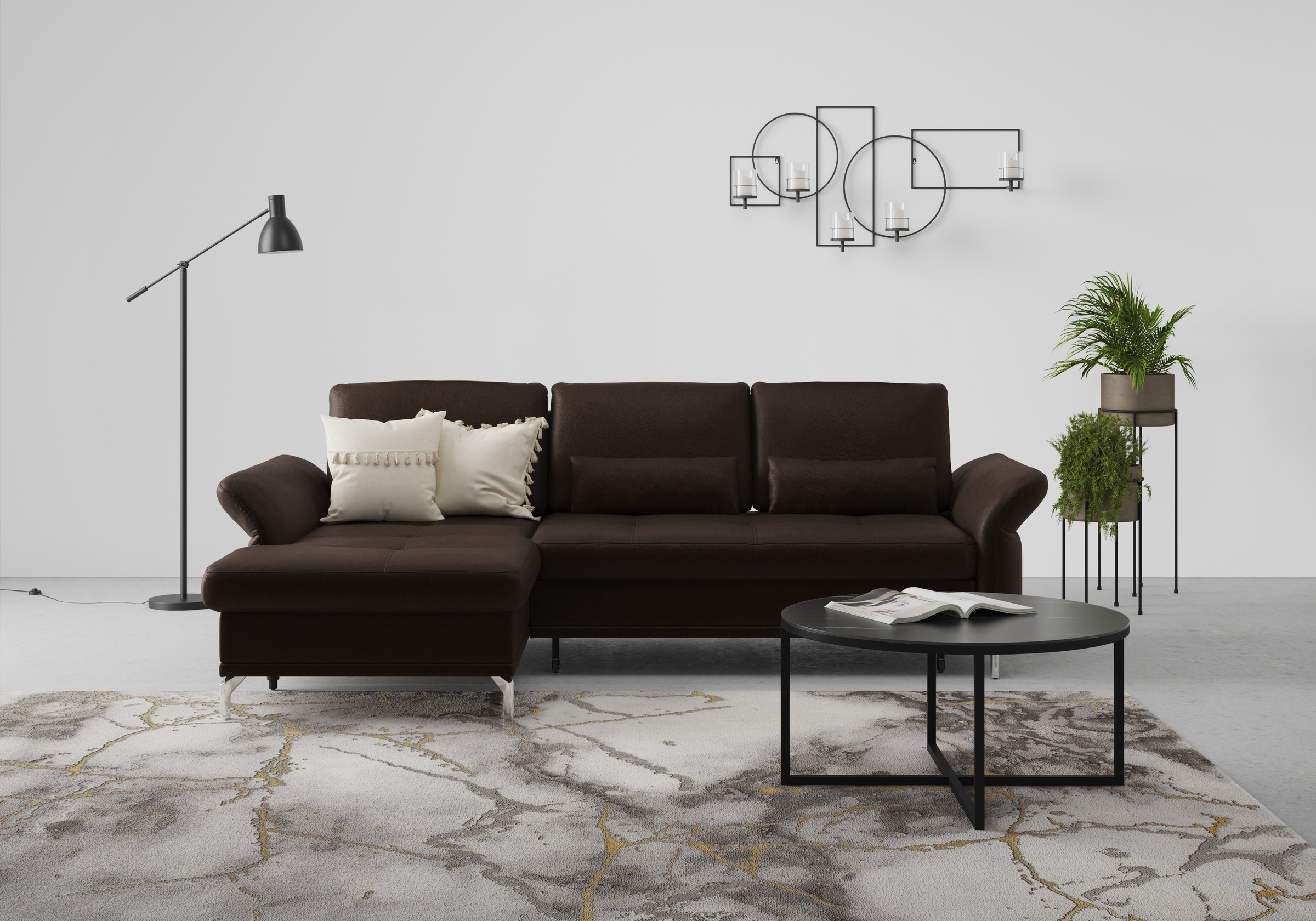 INOSIGN Ecksofa »Palm Beach L-Form« Federkern, mit Sitztiefenverstellung, w günstig online kaufen