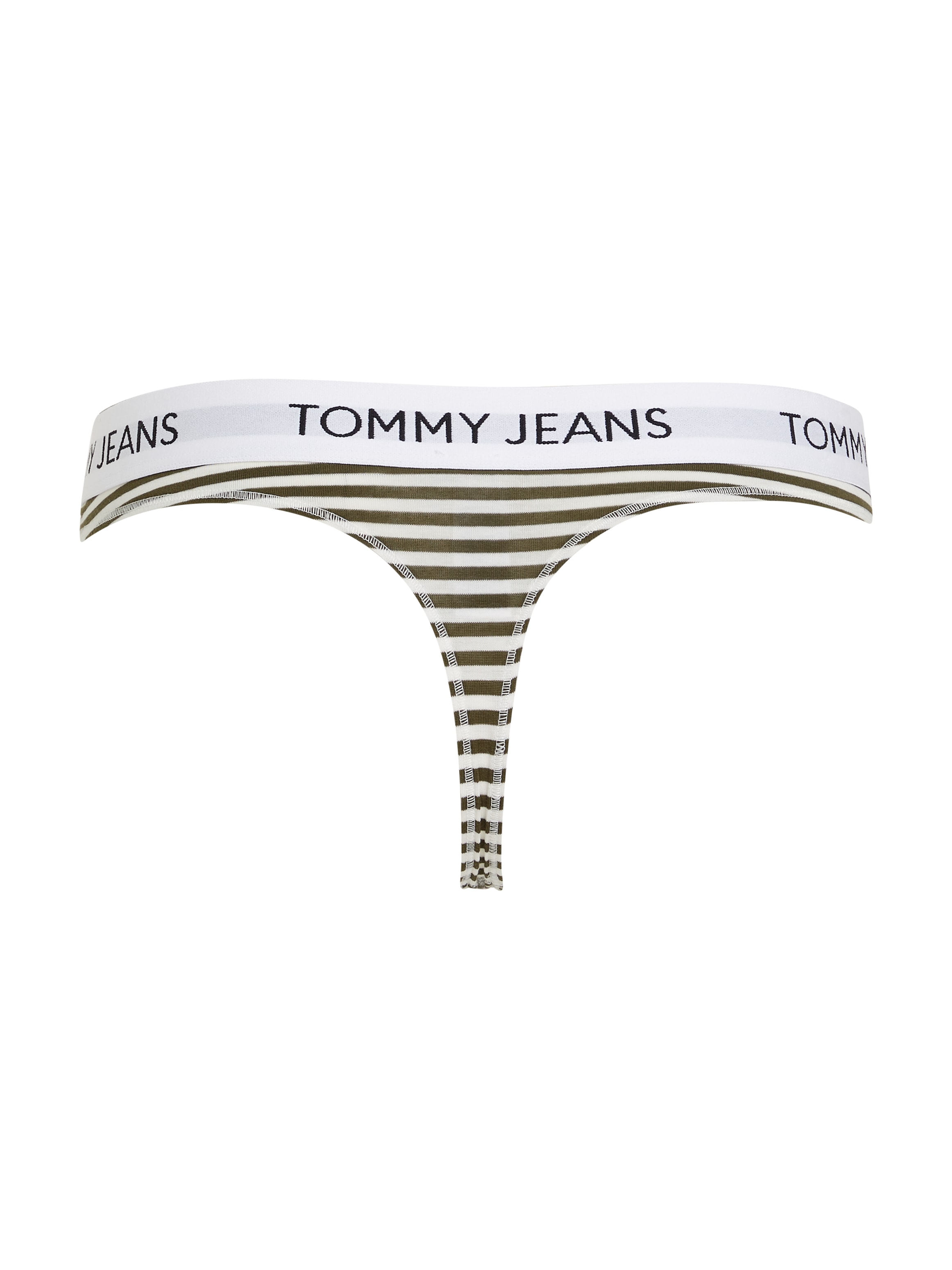Tommy Hilfiger Underwear String »THONG PRINT (EXT SIZES)«, im Streifendessin, Logoschriftzug