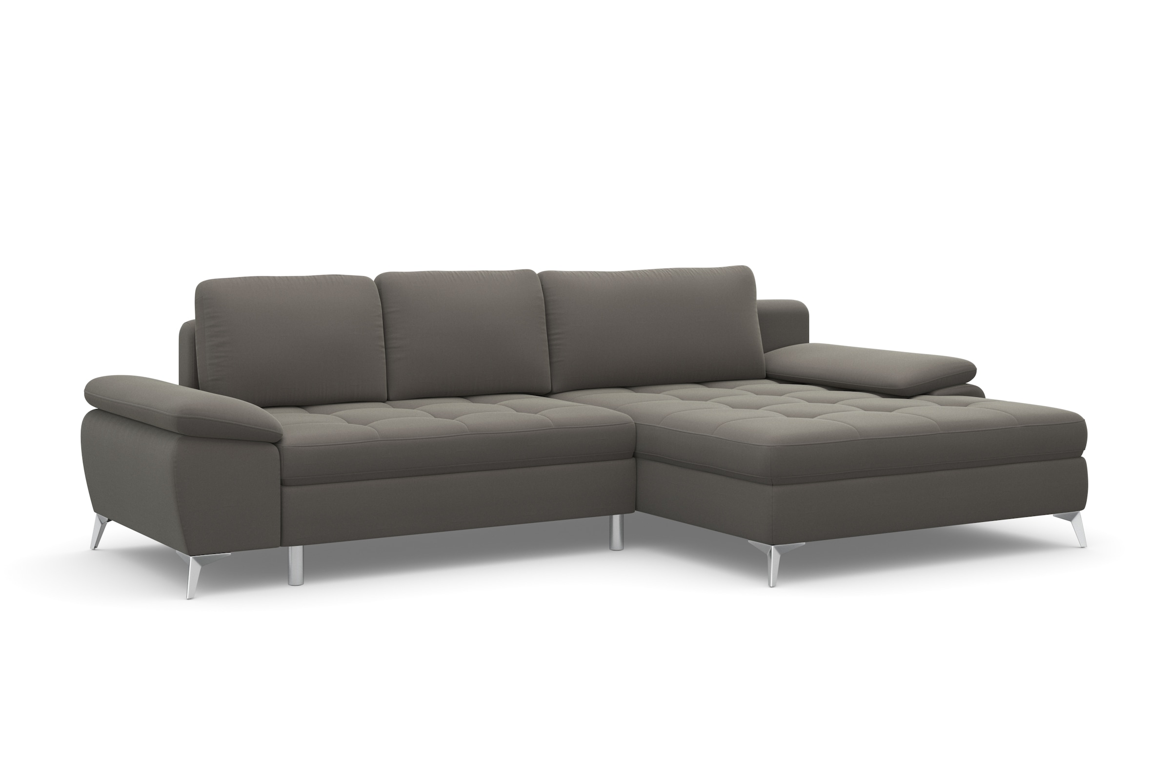 sit&more Ecksofa »Latigo L-Form«, mit Mega-Recamiere, wahlweise mit Bettfunktion und Bettkasten