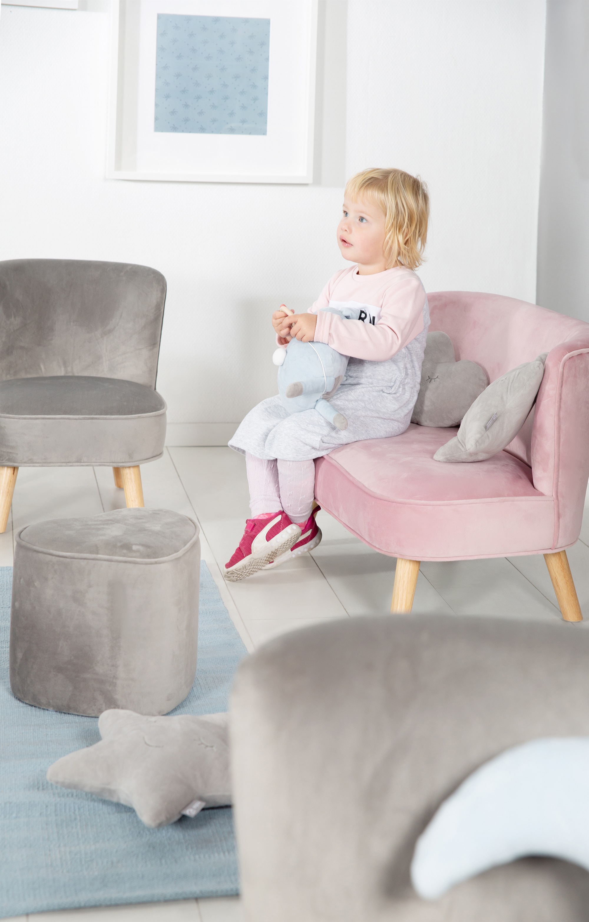 roba® Kindersofa »Lil Sofa«, mit Holzfüßen