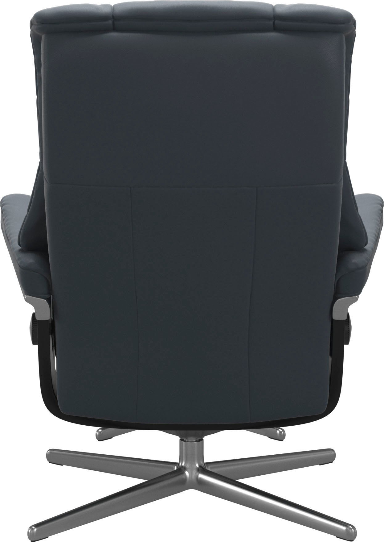 Stressless® Relaxsessel »Mayfair«, (Set, Relaxsessel mit Hocker), mit Hocker, mit Cross Base, Größe S, M & L, Holzakzent Schwarz