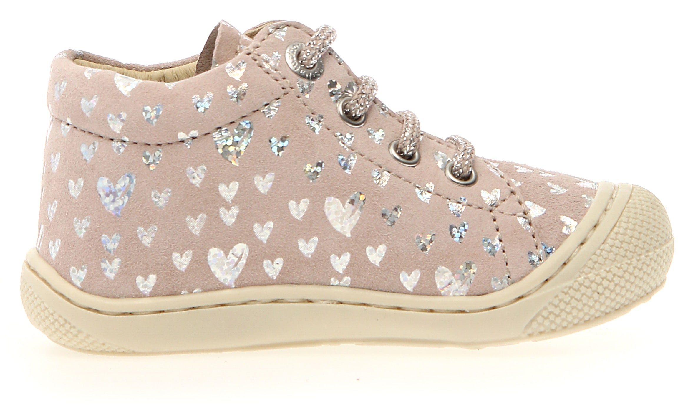 Naturino Lauflernschuh »COCOON LOVELY«, Glitzerschuh im Metallic Look, Größenschablone zum Download