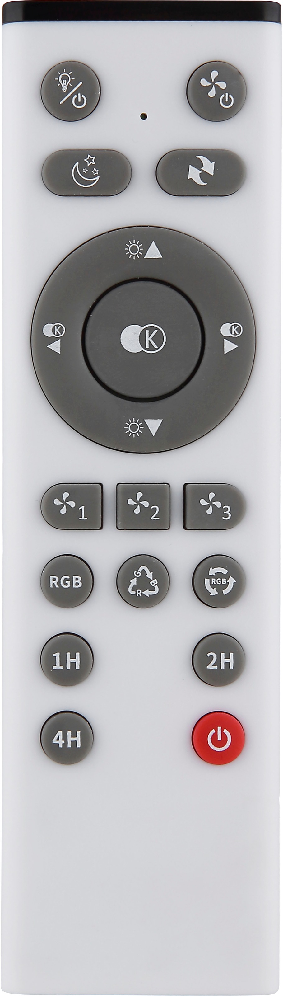 GLOBO LIGHTING Deckenleuchte »ALVA« LED-Modul 1 Stk. warmweiß - kaltweiß Ventilator RGB bunt Regenbogen Funktionen heizen-kühlen Wohnraum