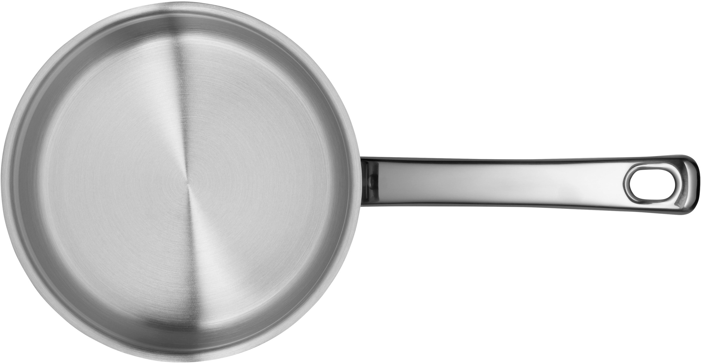 WMF Kasserolle »Diadem Plus«, Cromargan® Edelstahl Rostfrei 18/10, (1 tlg.), breiter Schüttrand, außergewöhnliches Design, spülmaschinengeeignet