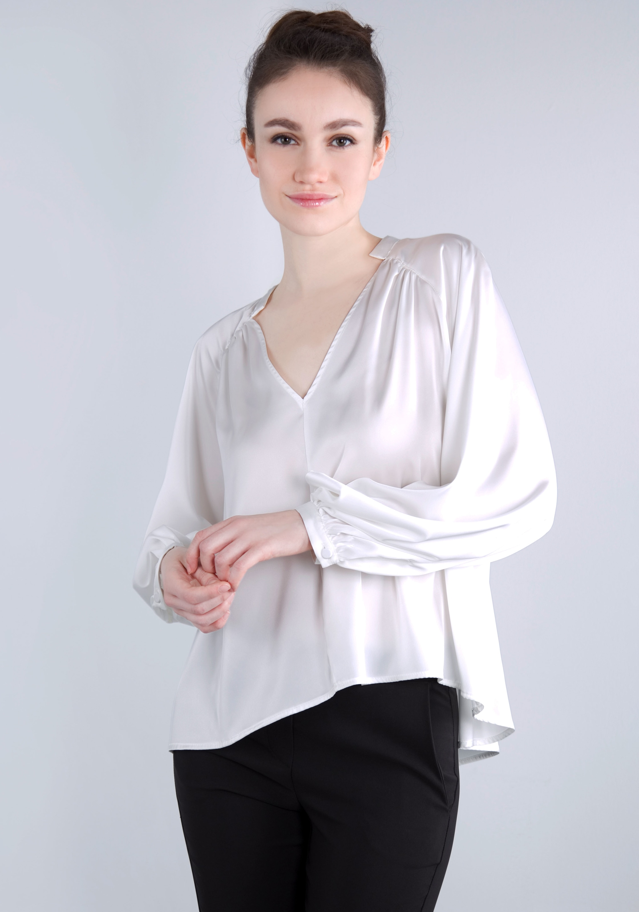 IMPERIAL Blusenshirt, in satinierter Optik