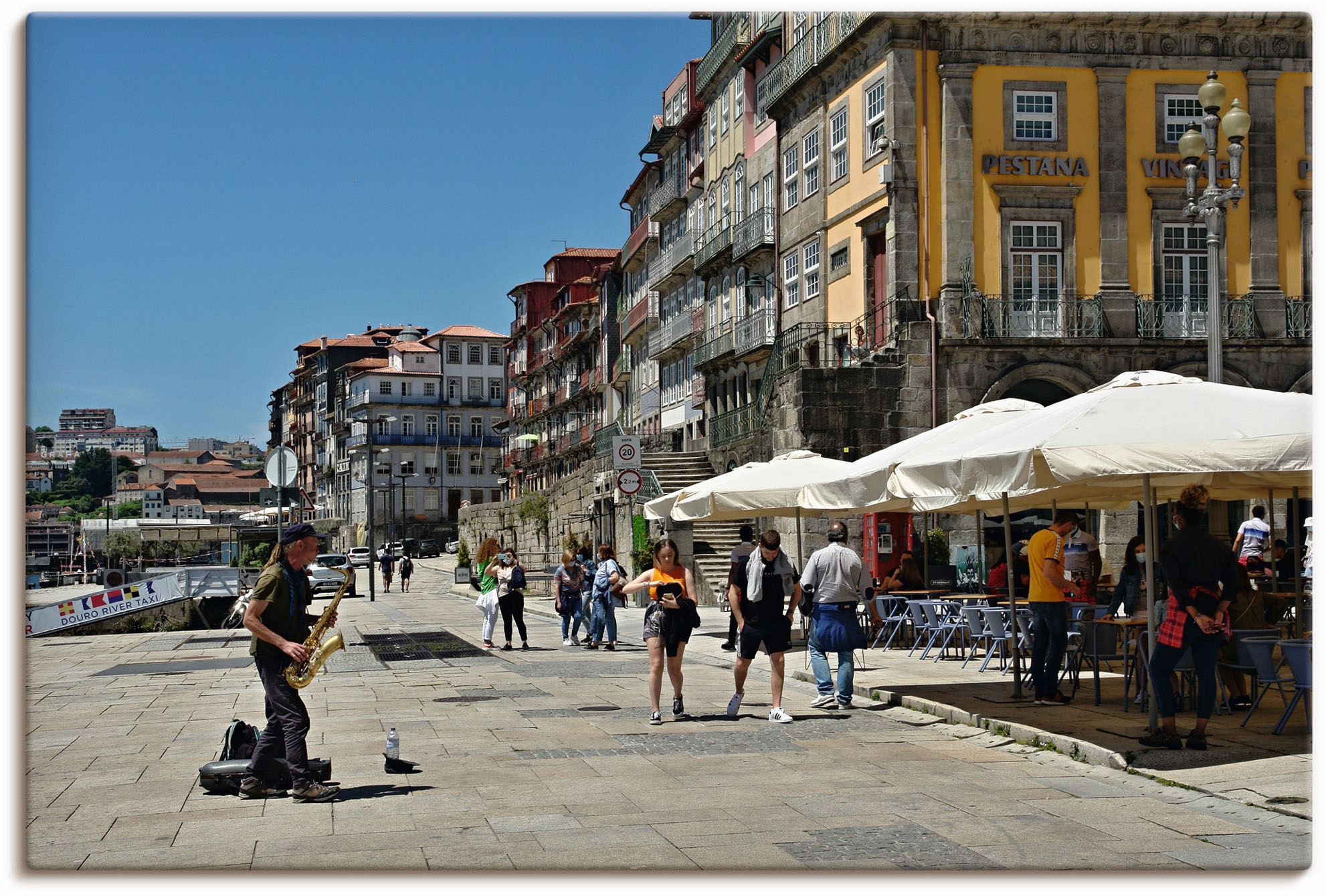 Artland Leinwandbild »Porto - Zona Ribeira - Portugal«, Bilder von Europa, günstig online kaufen