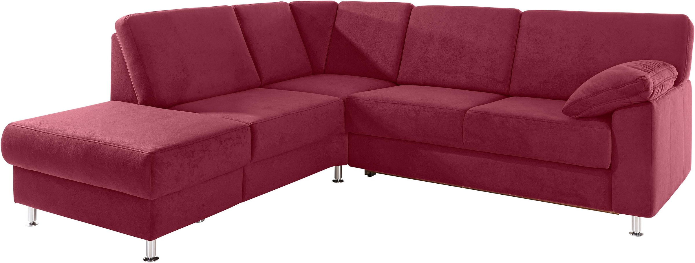 sit&more Ecksofa »Belfort L-Form«, wahlweise mit Vorziehsitz und Bettkasten