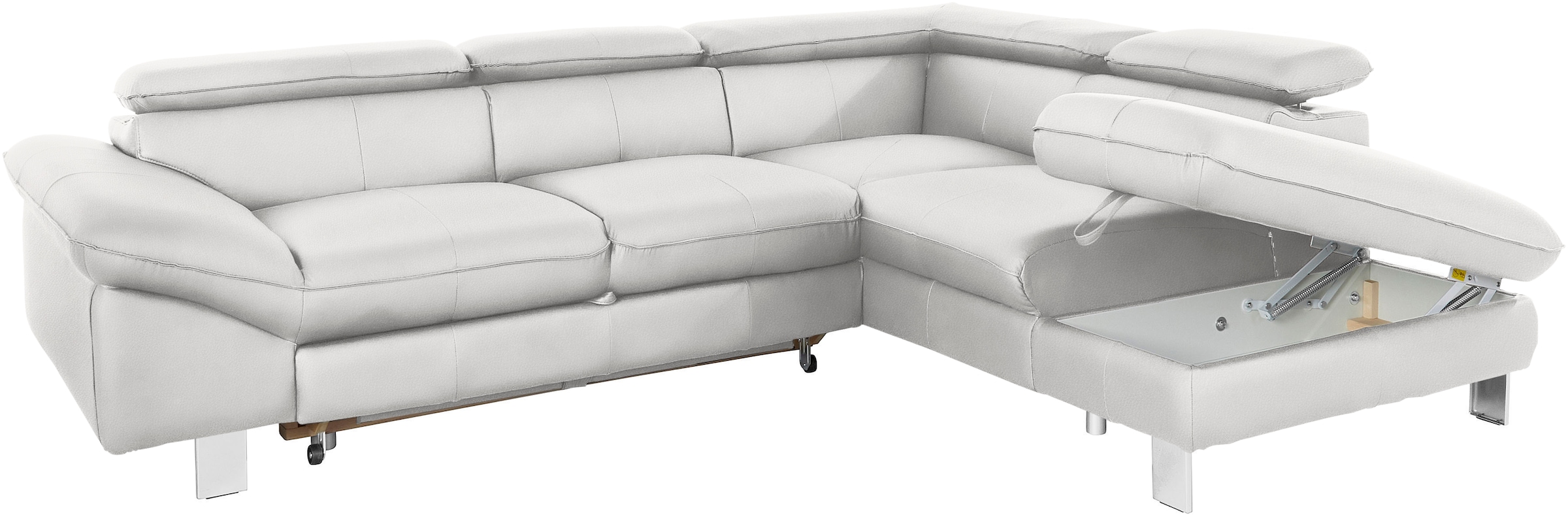 COTTA Ecksofa »Driver L-Form«, mit Kopfteilverstellung, wahlweise mit Bettfunktion & Bettkasten