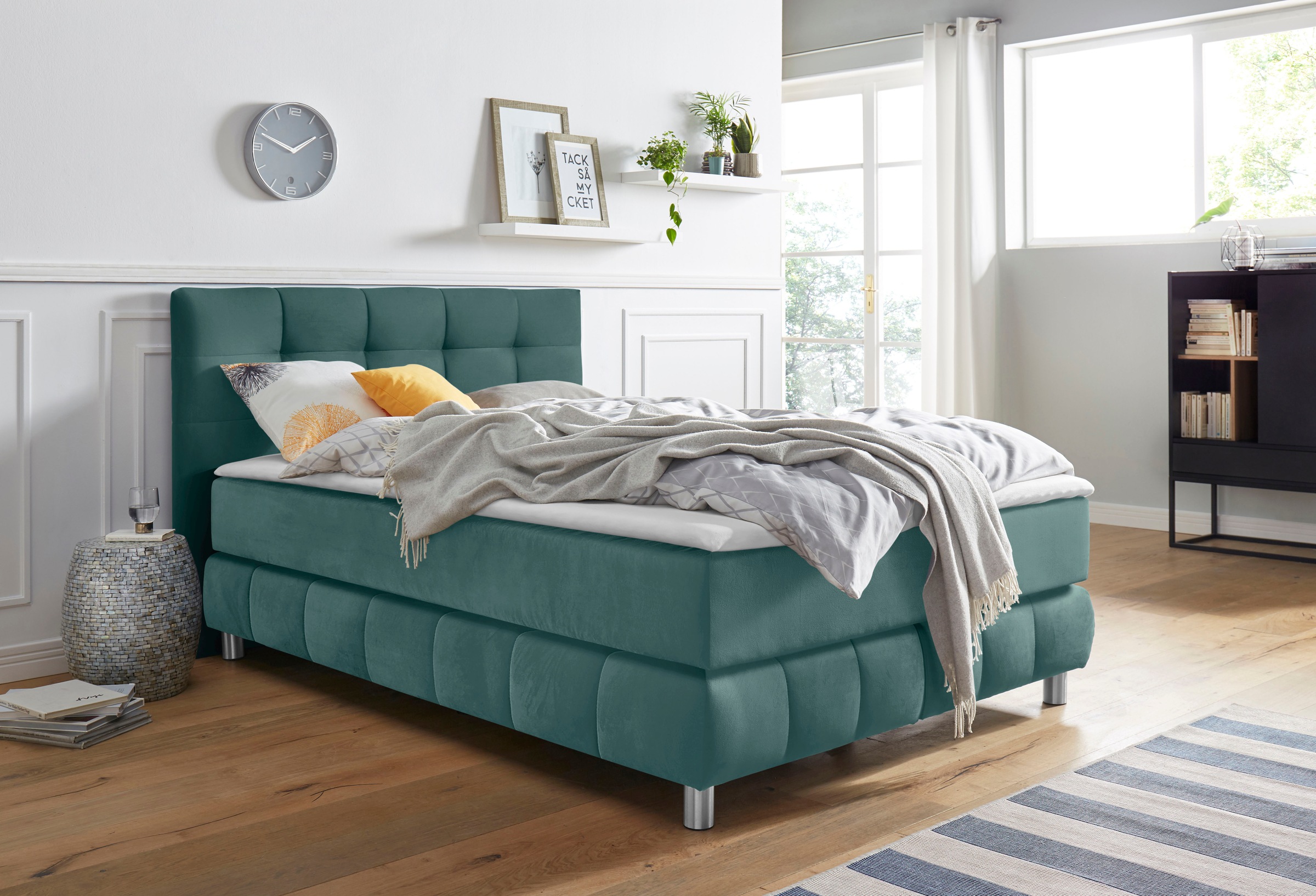 andas Boxspringbett "Salo" incl. Topper, 6 Breiten, 2 Härtegrade, TFK auch günstig online kaufen