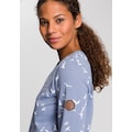 KangaROOS Sweatshirt, mit modischem Minimal-Allover-Print